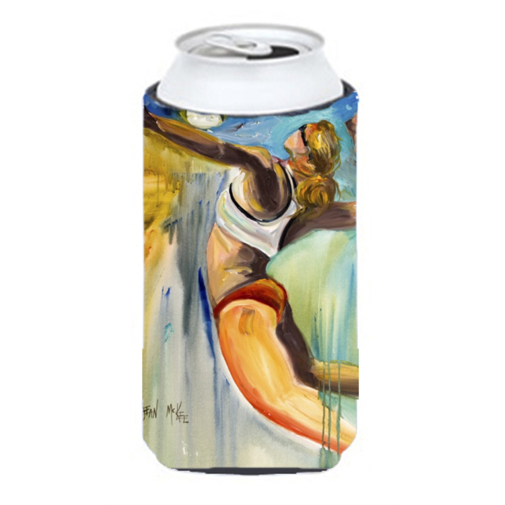 Beach Volleyball Tall Boy Beverage Insulator Hugger Jmk1178Tbc
