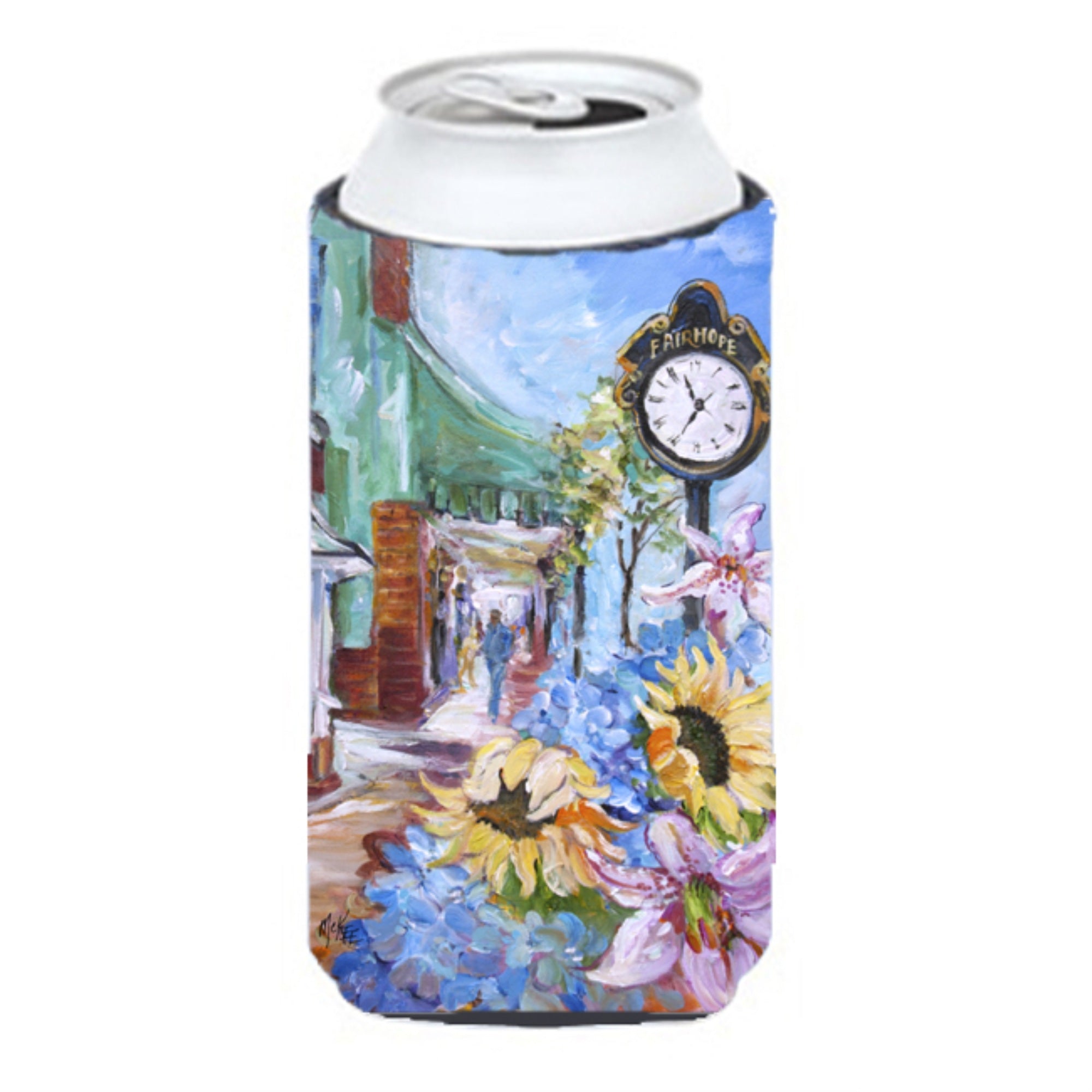 Fairhope Clock Tall Boy Beverage Insulator Hugger Jmk1187Tbc