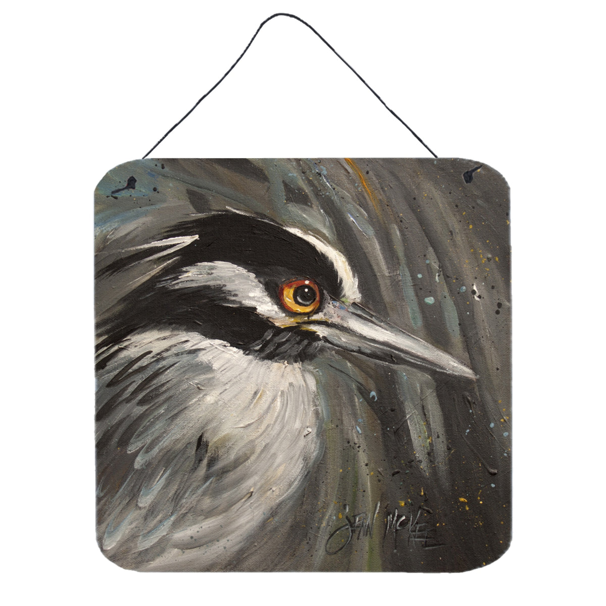 'Caroline'S Treasures Night Heron Wall Or Door Hanging Prints, 6 X 6''''''