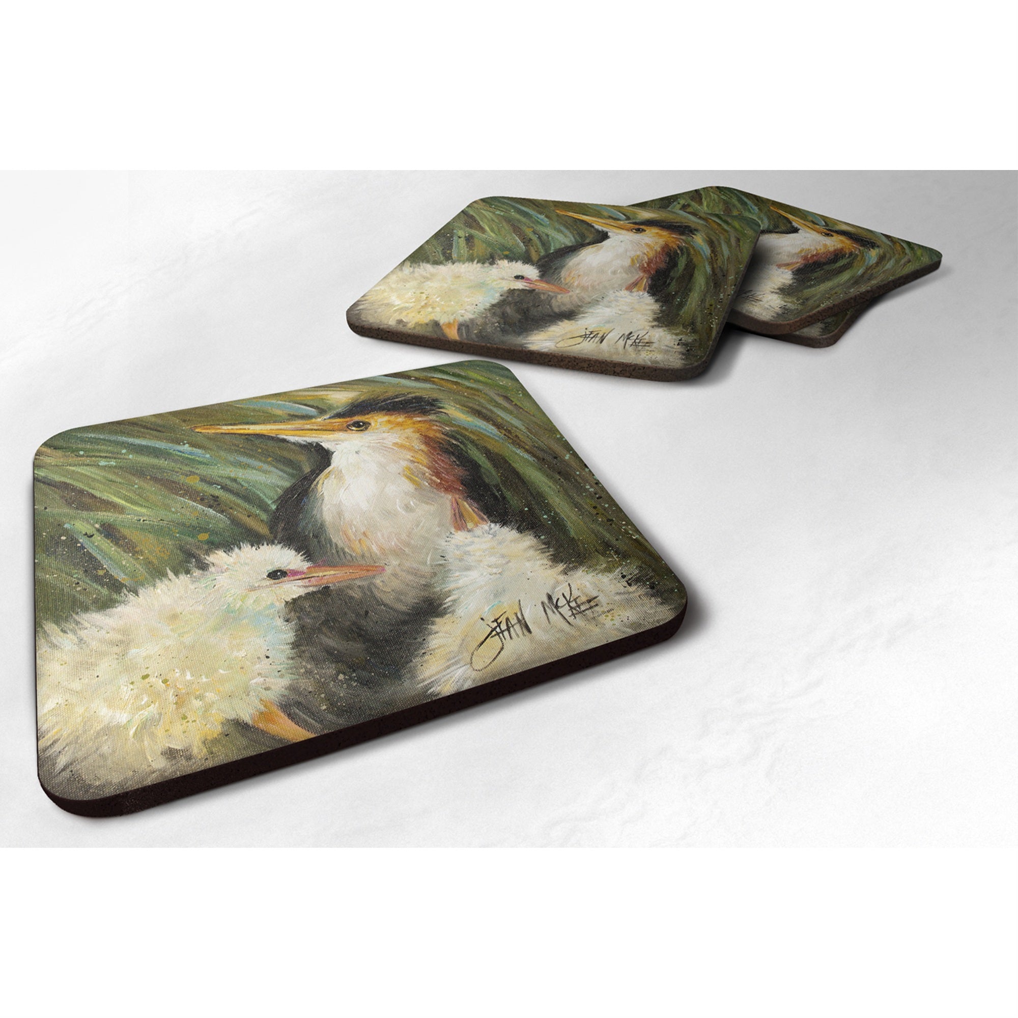 'Caroline'S Treasures Jmk1225Fc Happy Family Foam Coaster (Set Of 4), 3.5'''' H X 3.5'''' W, Multicolor''