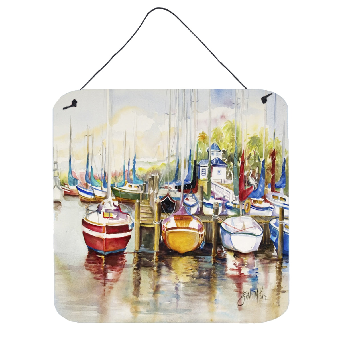 'Caroline'S Treasures Paradise Sailboats Wall Or Door Hanging Prints, 6 X 6''''''