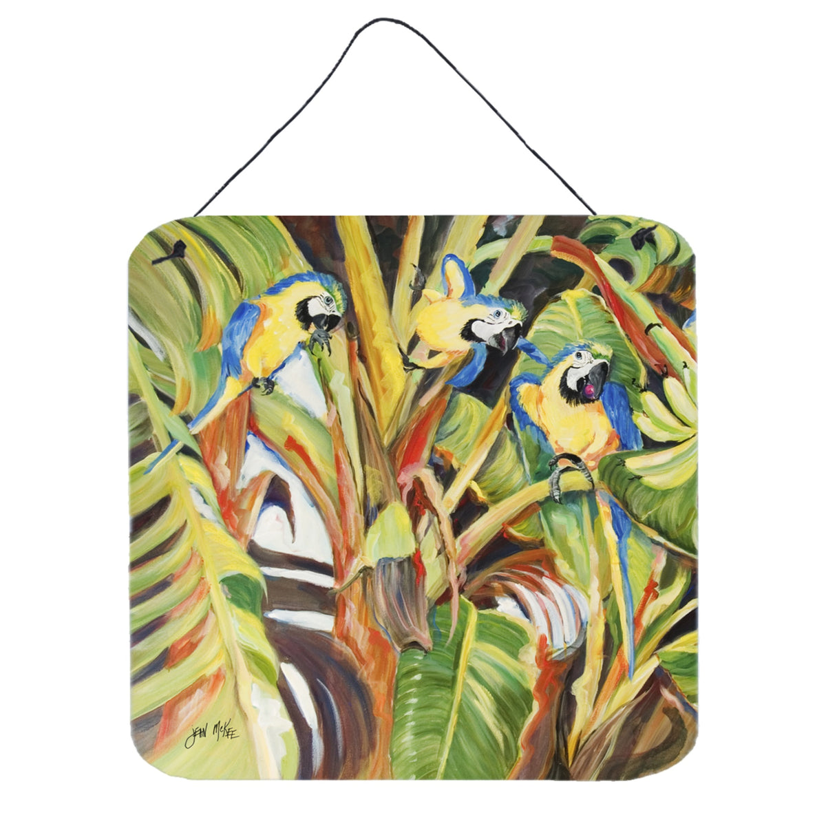 'Caroline'S Treasures Parrots Wall Or Door Hanging Prints, 6 X 6''''''