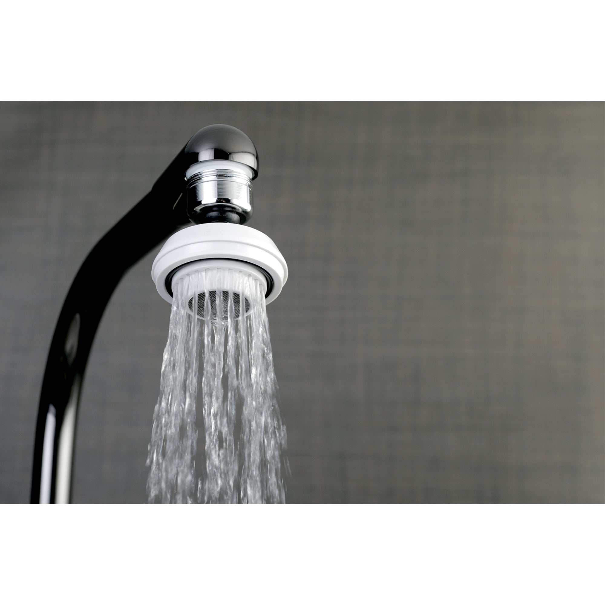 Kingston Brass KA321C20 Wide Range Swivel Kitchen Aerator with Brass Ball Joint  Polished Chrome
