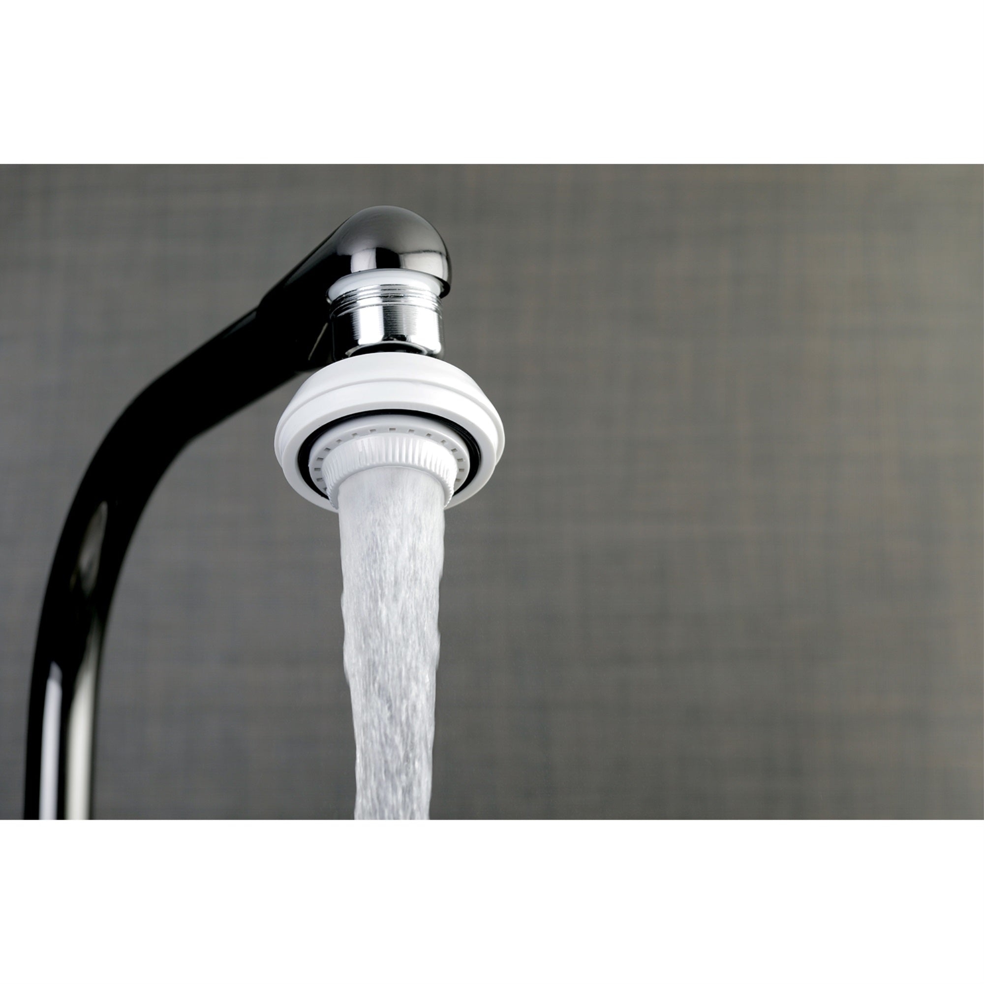 Kingston Brass KA321C20 Wide Range Swivel Kitchen Aerator with Brass Ball Joint  Polished Chrome