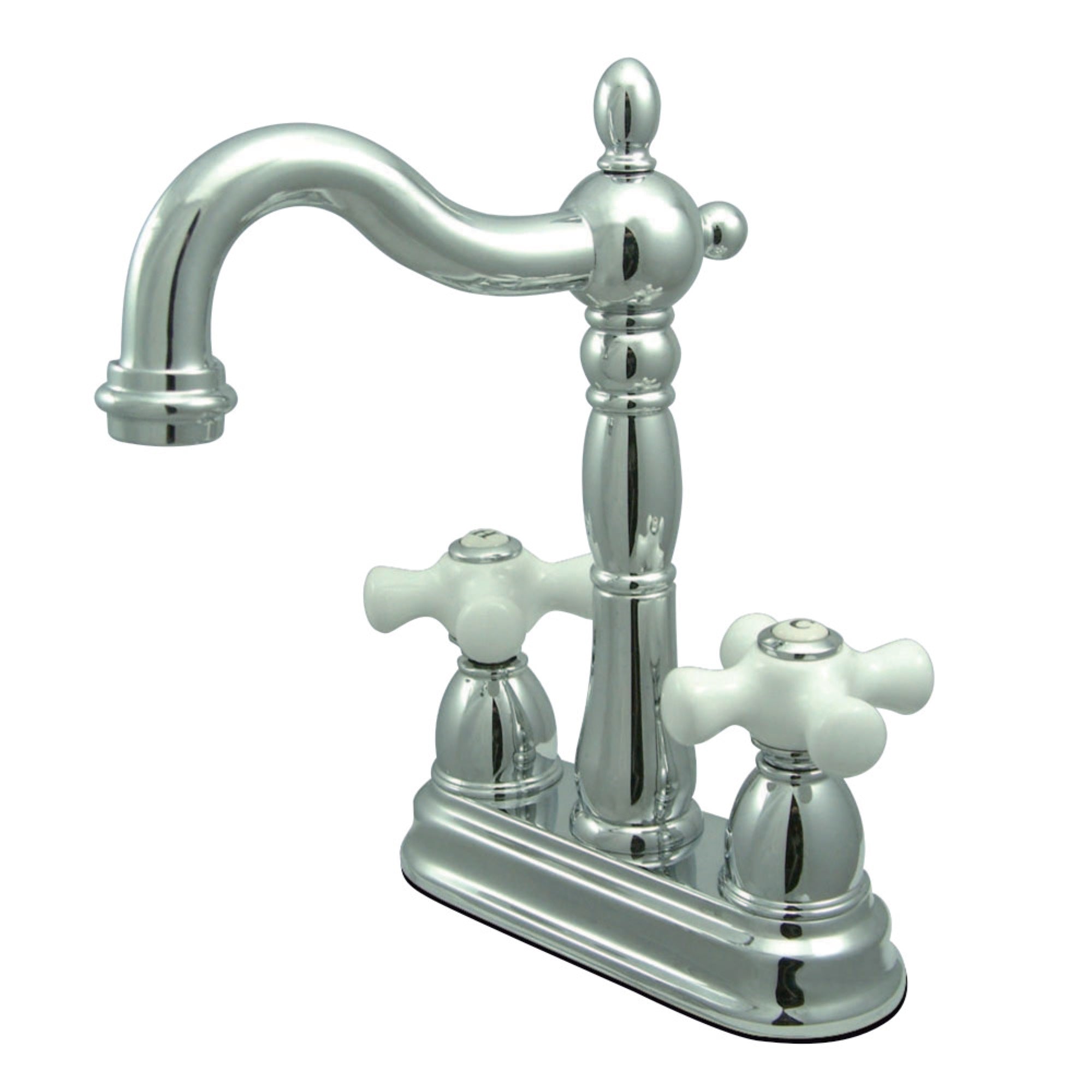 Kingston Brass Kb1491Px Heritage Bar Faucet Without Pop-Up Rod, Polished Chrome