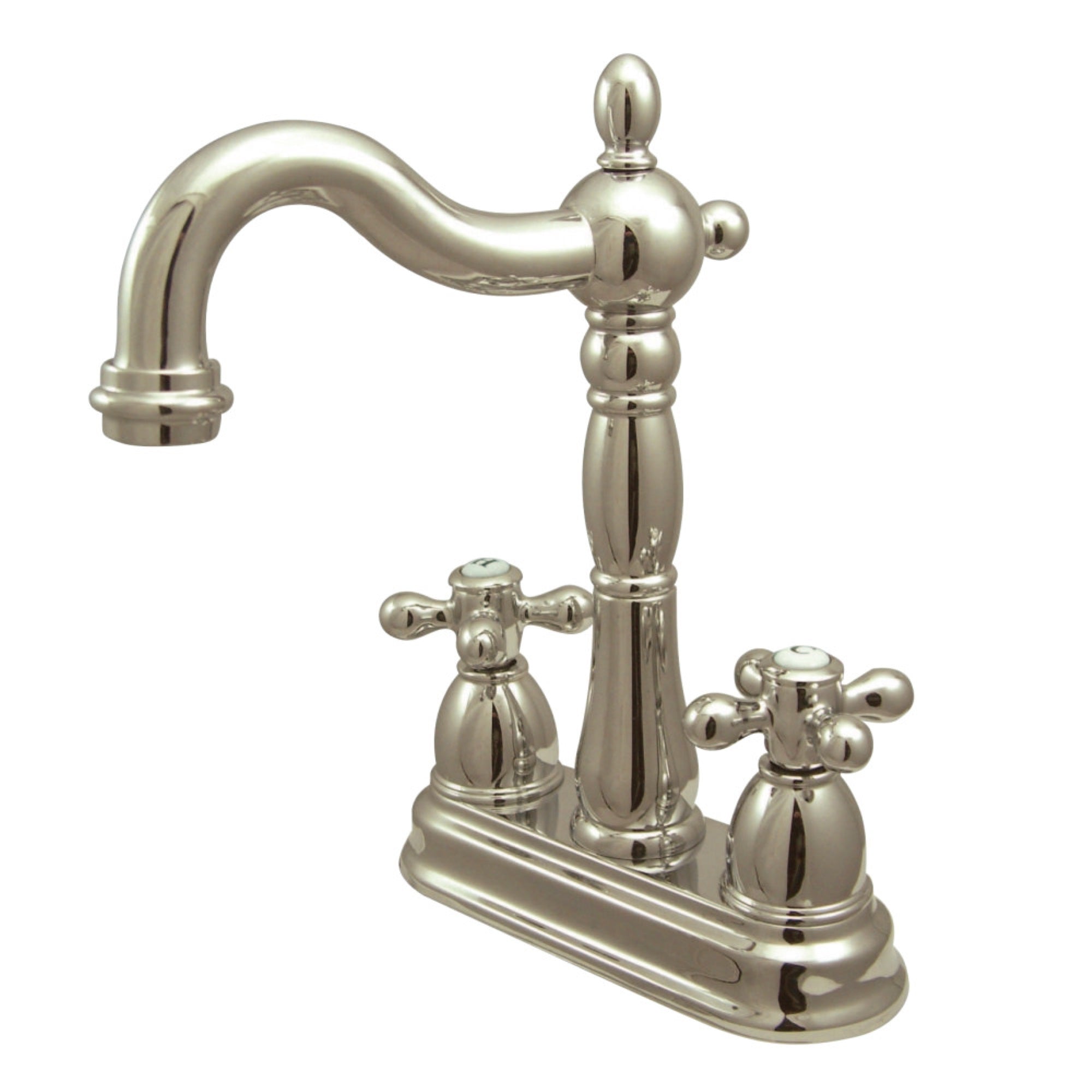 Kingston Brass Kb1496Ax Bar Faucet Without Pop-Up Rod, Polished Nickel