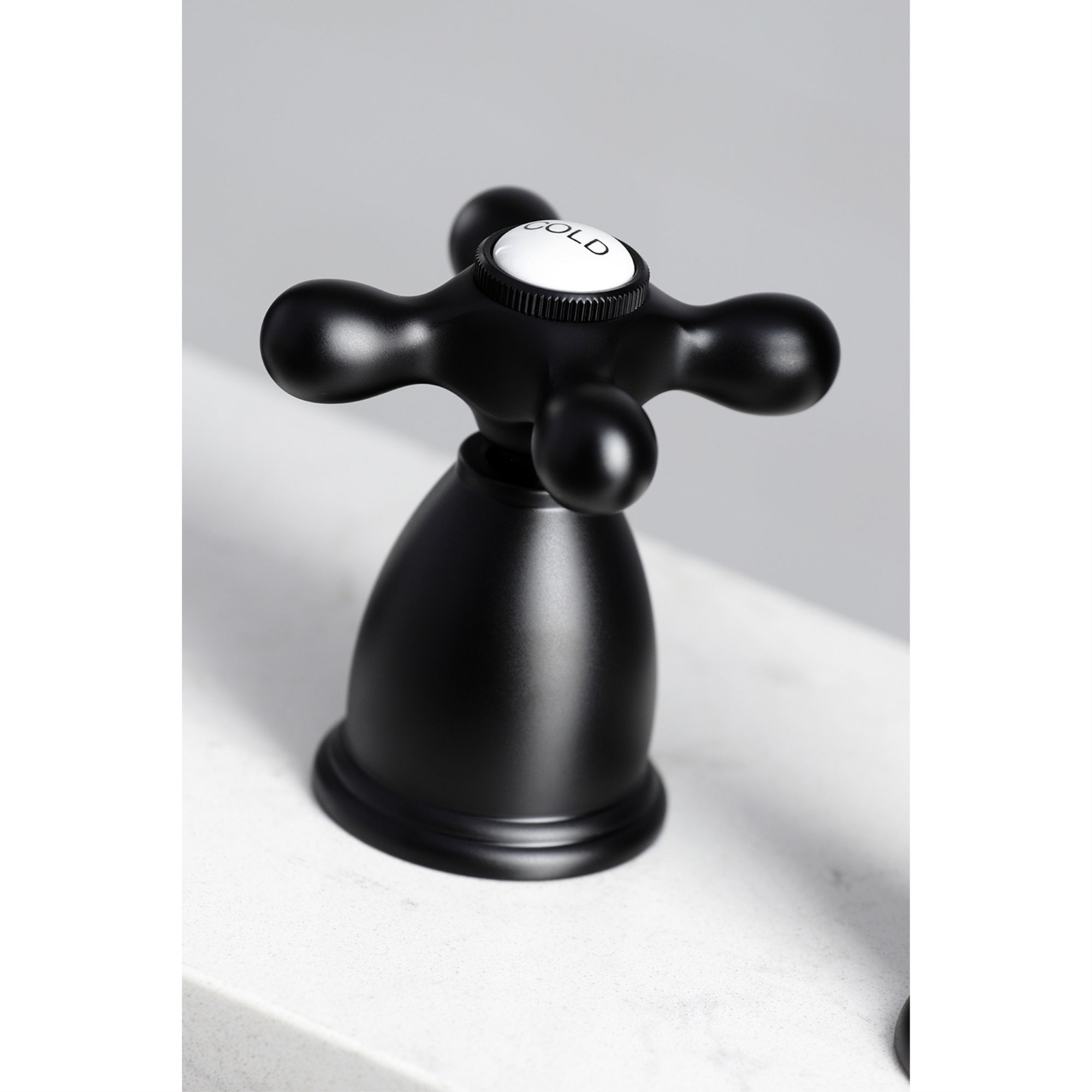 Kingston Brass KB1790AXBS 8-Inch Widespread Kitchen Faucet with Brass Sprayer  Matte Black