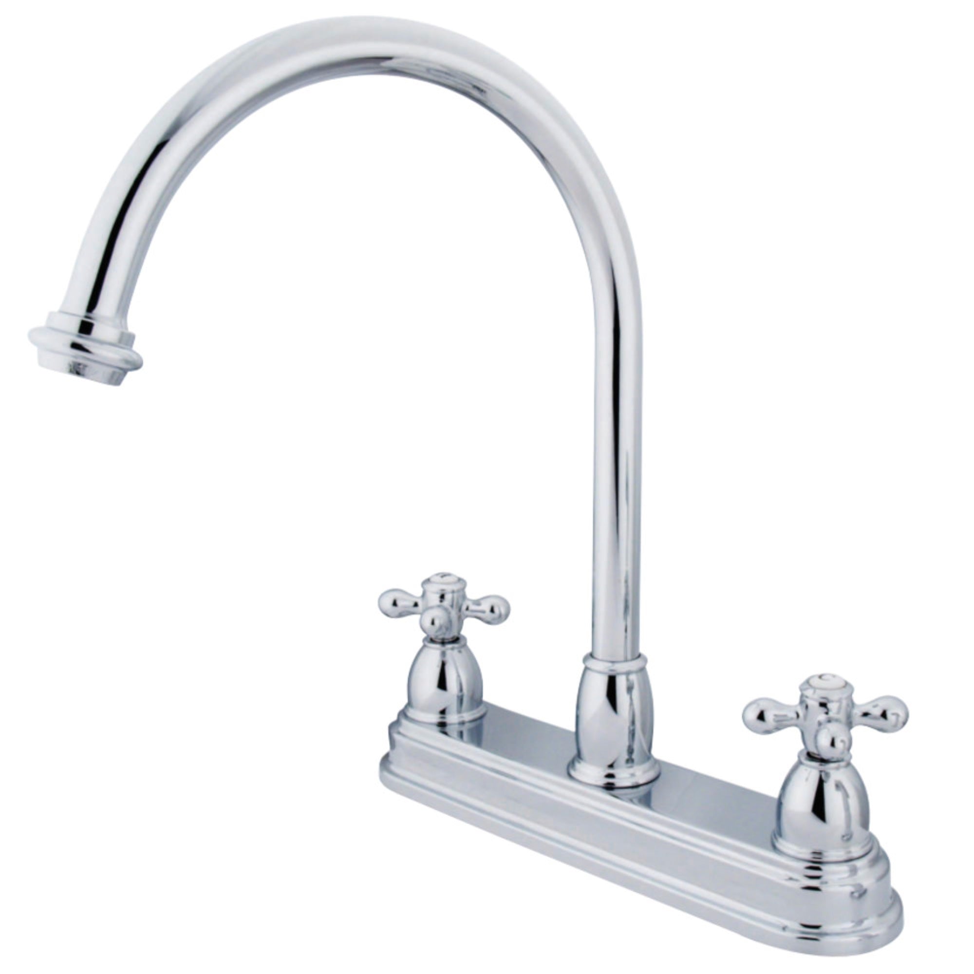 Kingston Brass Kb3741Ax Restoration Centerset Kitchen Faucet, Polished Chrome