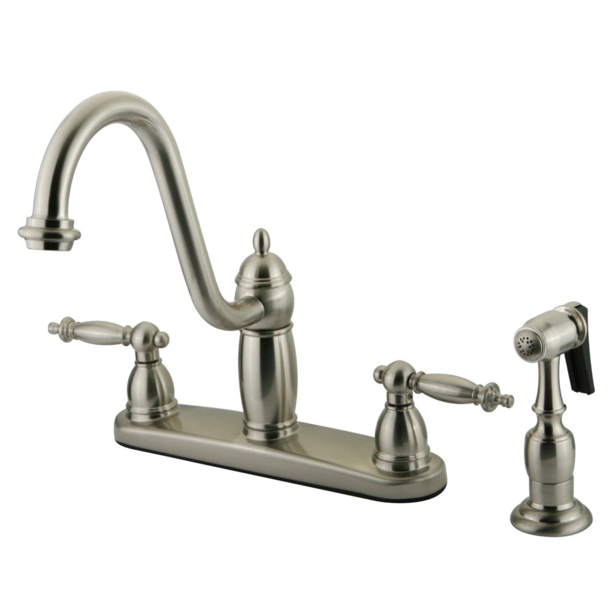 Kingston Brass Kb7118Tlbs Templeton Centerset Kitchen Faucet, Brushed Nickel