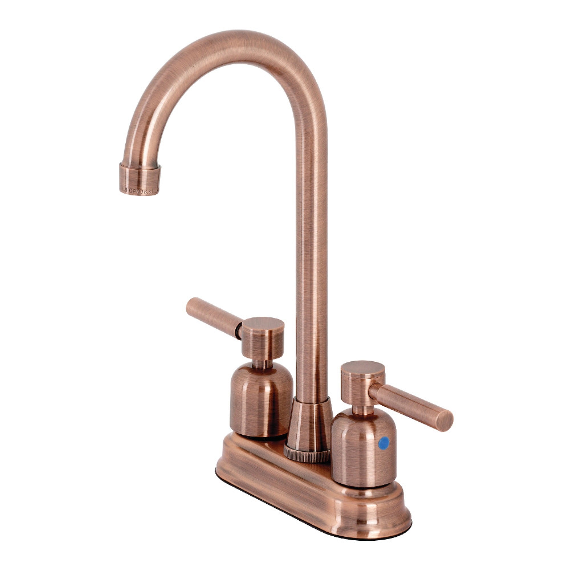 Kingston Brass Kb849Dlac Concord Bar Faucet, Antique Copper