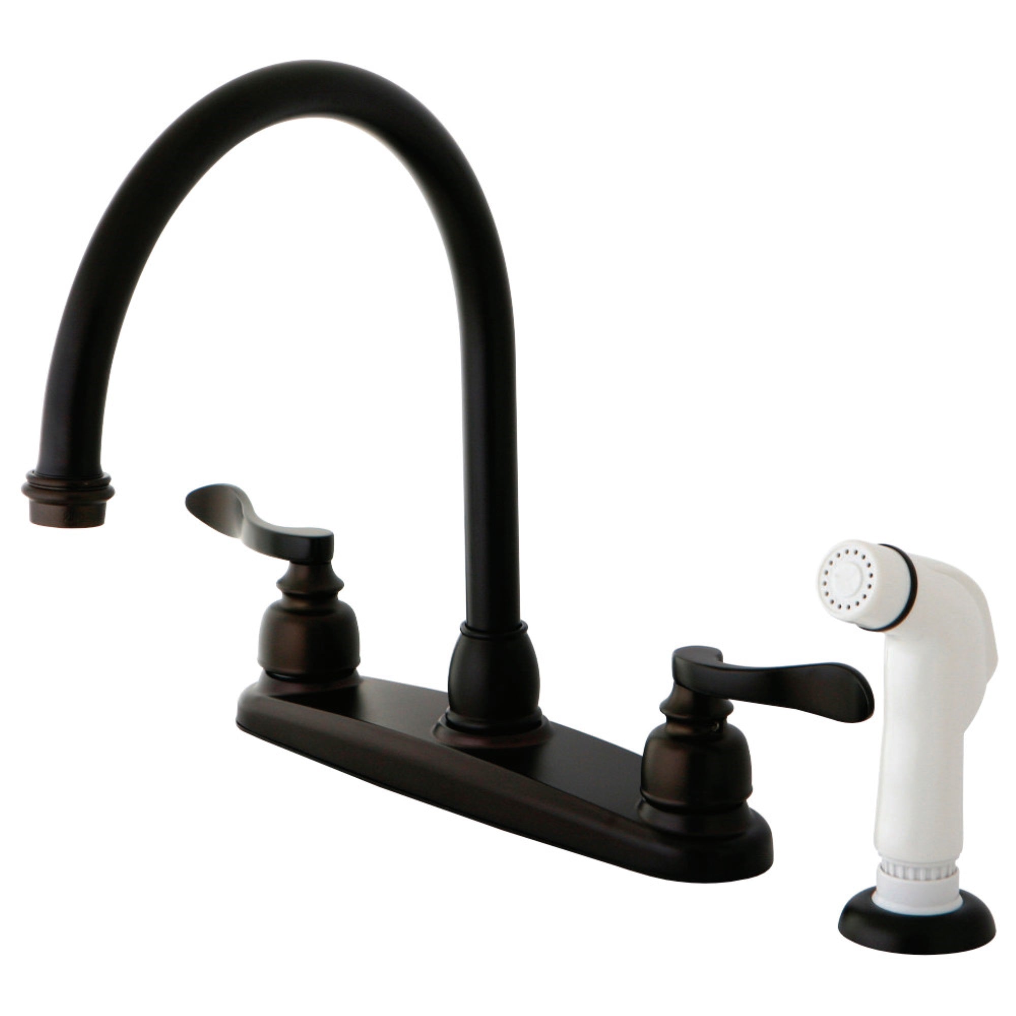 Kingston Brass Kb8795Nfl Nuwave French Centerset Kitchen Faucet, Oil Rubbed Bronze