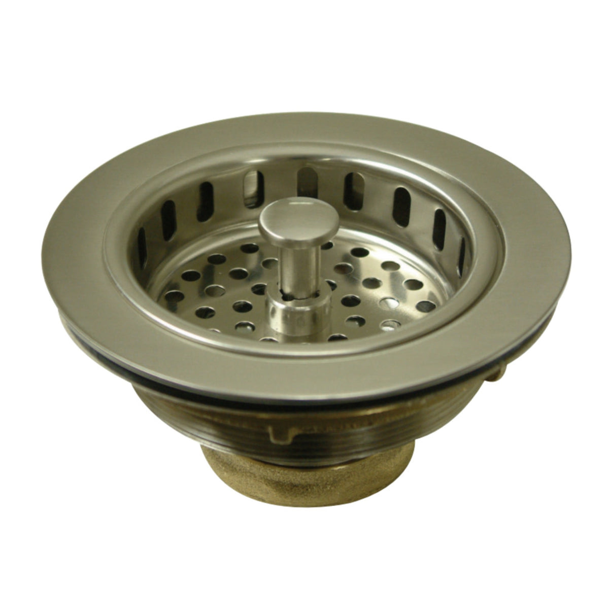 Kingston Brass Kbs1008 Heavy Duty Kitchen Sink Waste Basket, Brushed Nickel