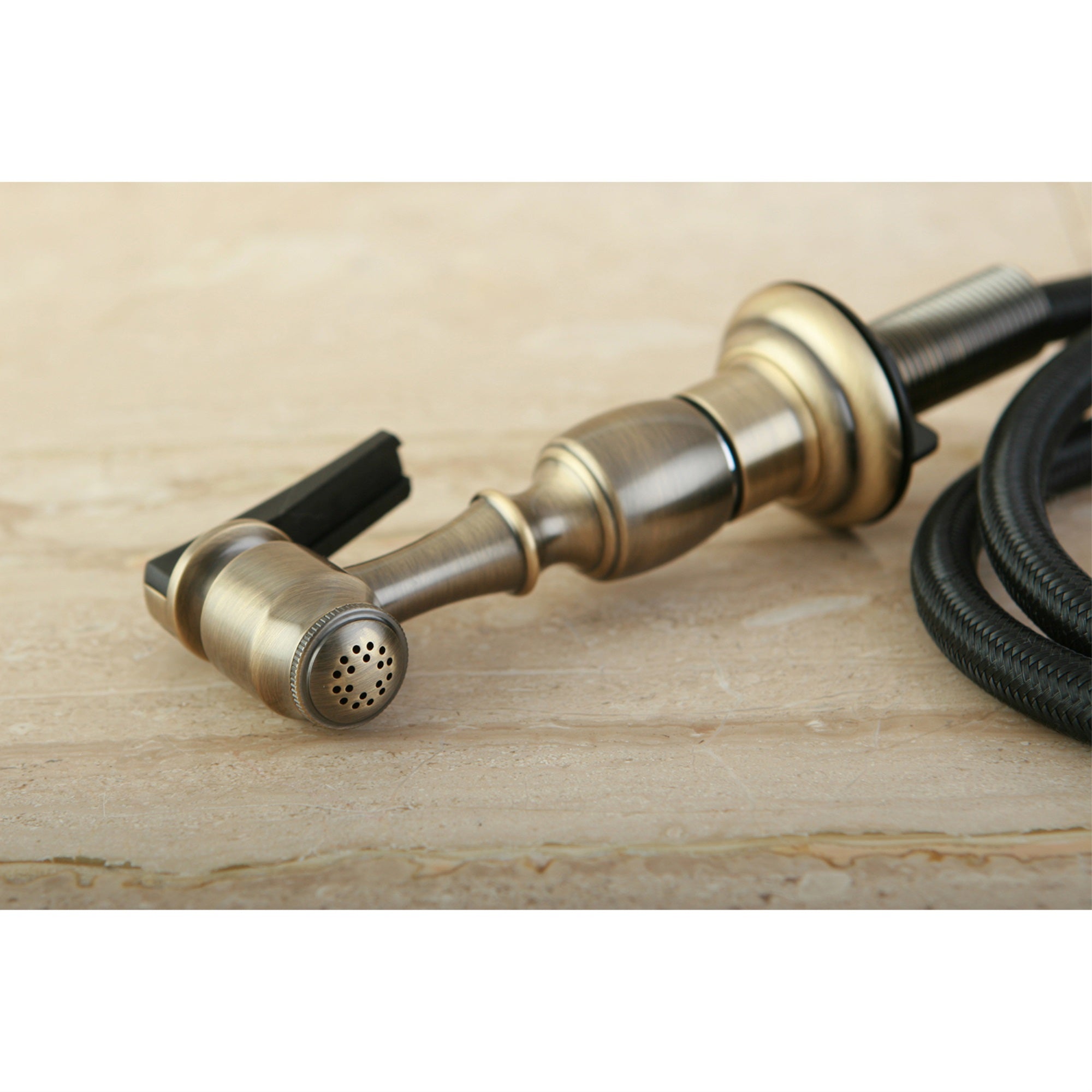 Kingston Brass KBSPR3 Kitchen Faucet Side Sprayer  Antique Brass