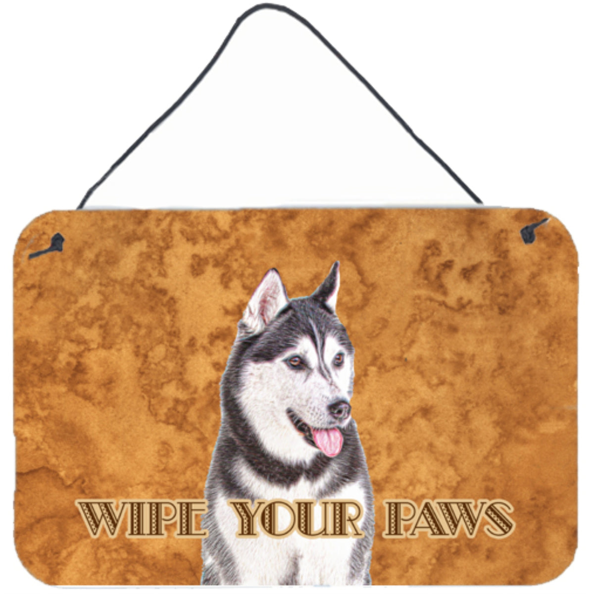 'Caroline'S Treasures Alaskan Malamute Wipe Your Paws Wall Or Door Hanging Prints, 8 X 12''''''