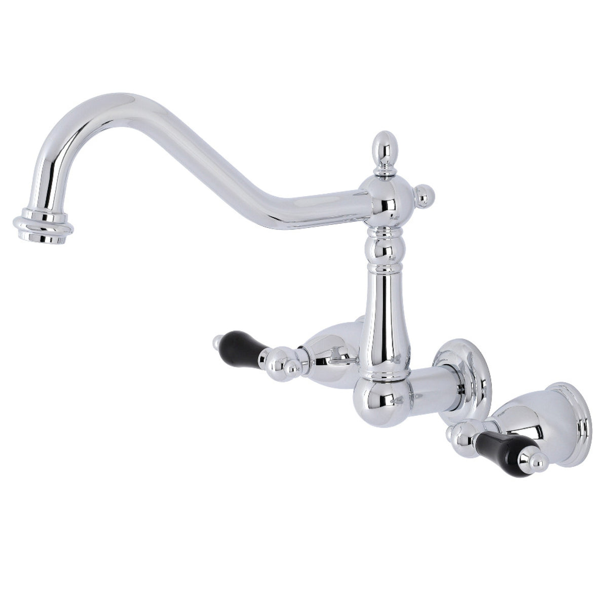 Kingston Brass Ks1281Pkl Duchess Wall Mount Kitchen Faucet, Polished Chrome