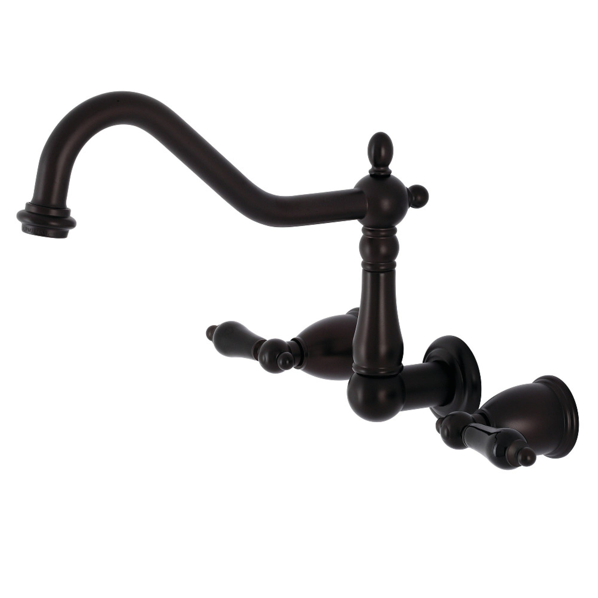 Kingston Brass Ks1285Pkl Duchess Wall Mount Kitchen Faucet, Oil Rubbed Bronze