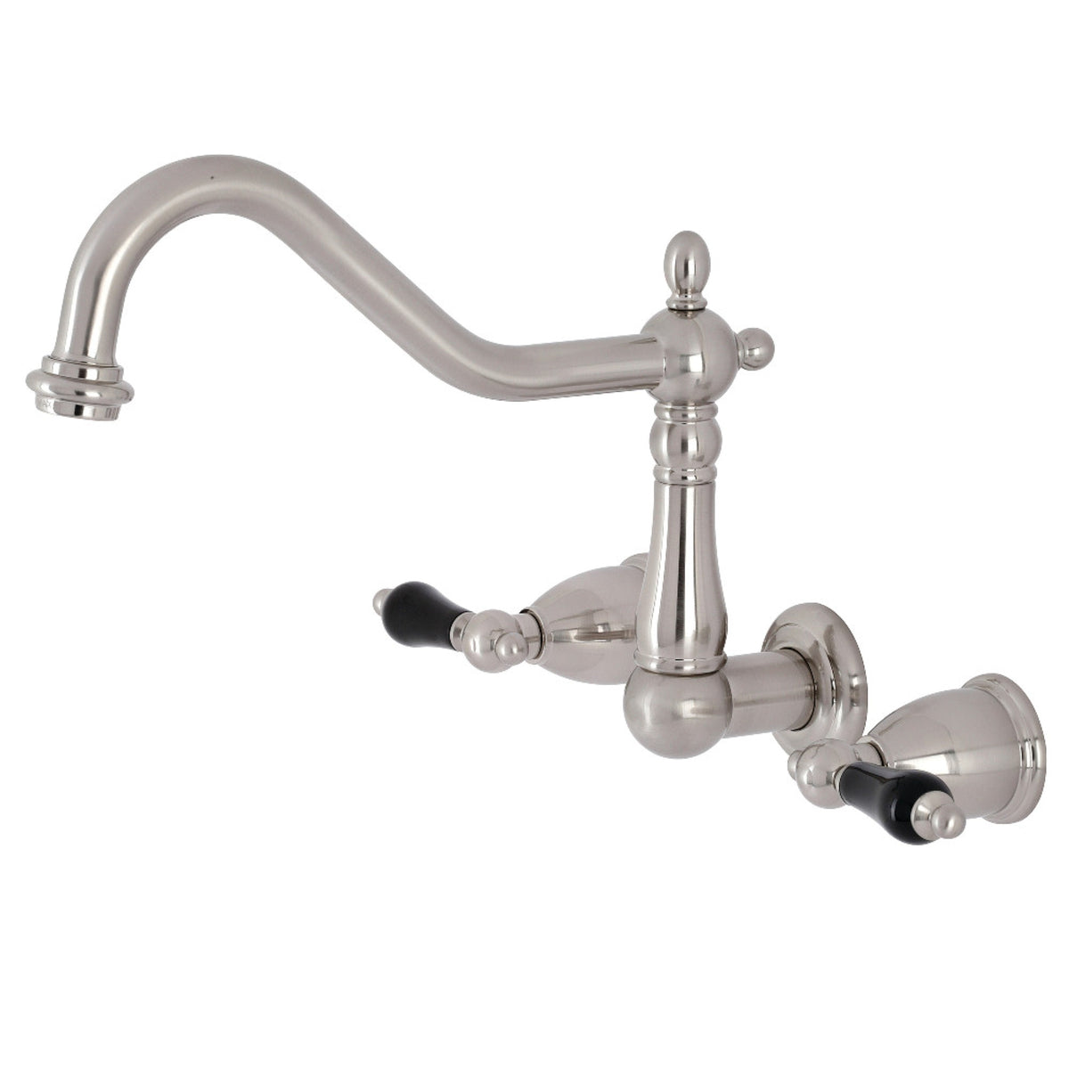 Kingston Brass Ks1288Pkl Duchess Wall Mount Kitchen Faucet, Brushed Nickel