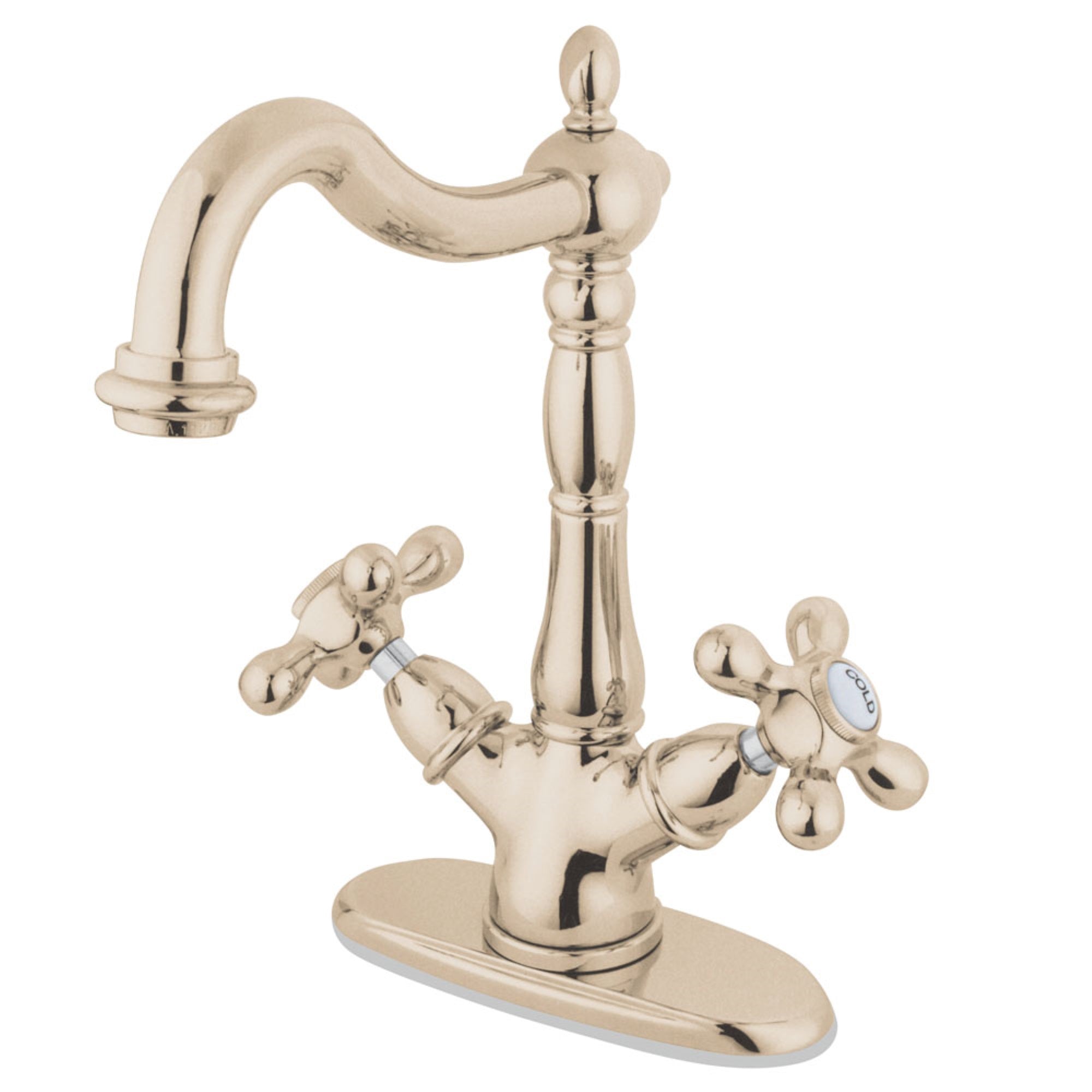 Kingston Brass Ks1496Ax Vessel Sink Faucet, Polished Nickel