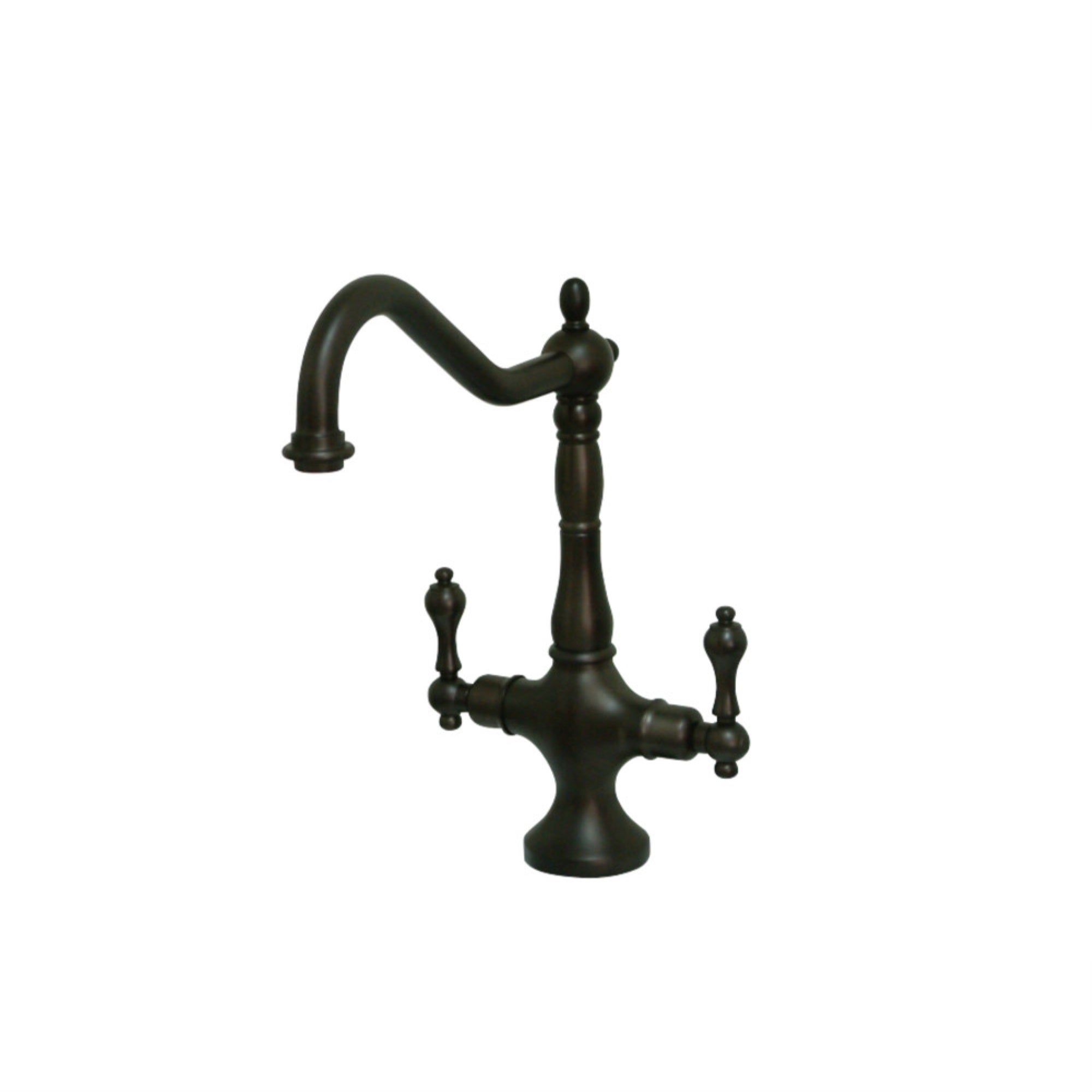 Kingston Brass Ks1775Alls Heritage Single Hole Kitchen Faucet, Oil Rubbed Bronze