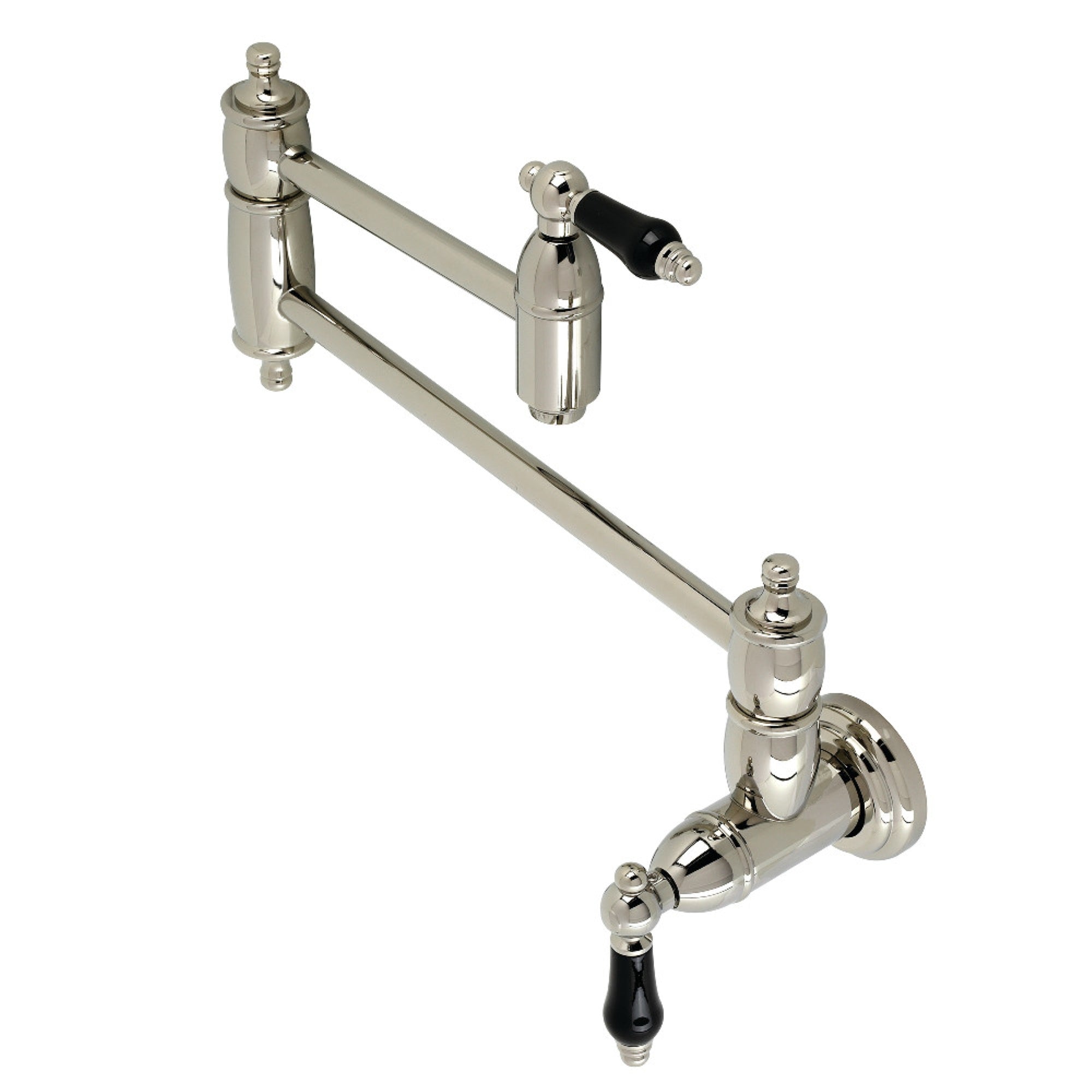 Kingston Brass Ks3106Pkl Duchess Wall Mount Pot Filler, Polished Nickel