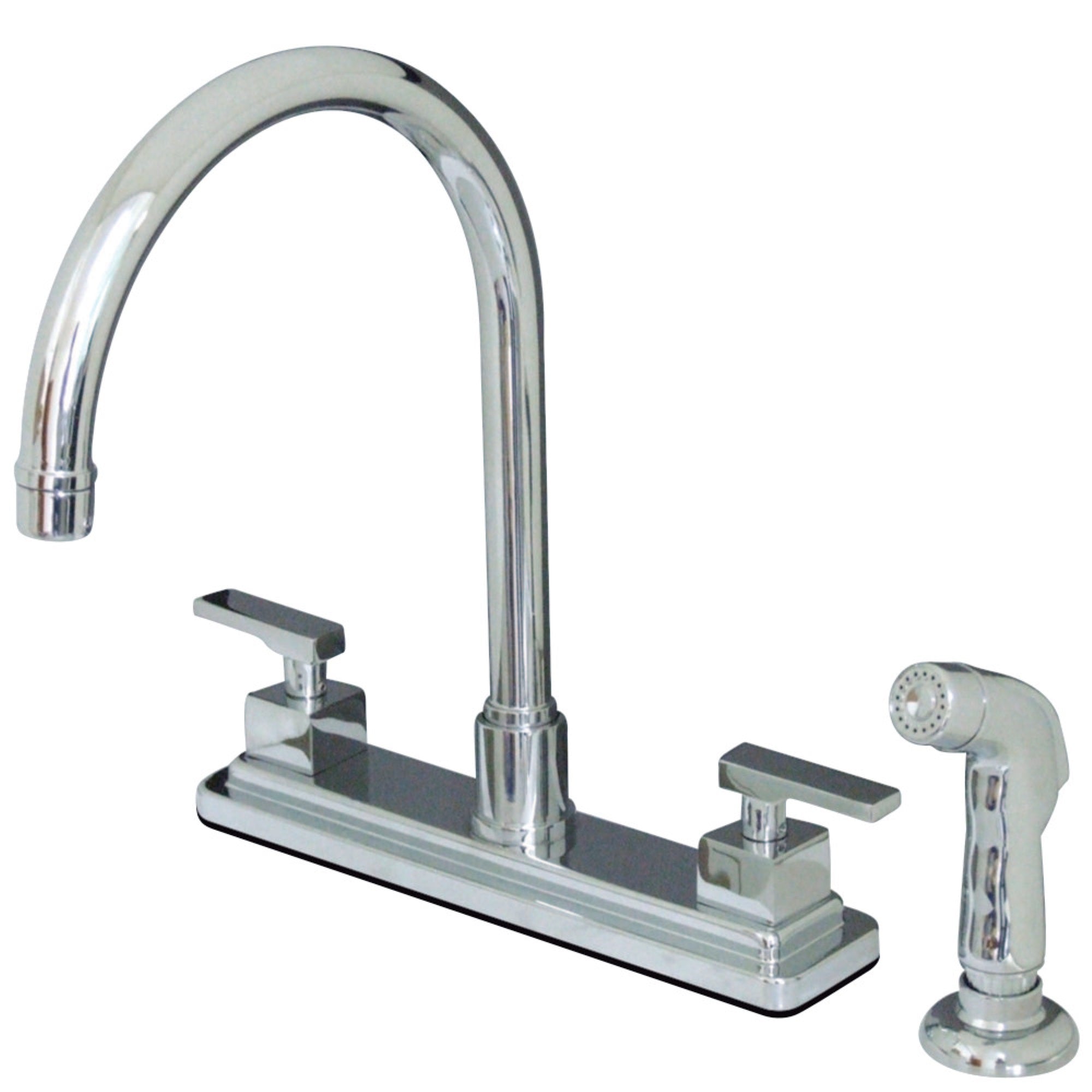 Kingston Brass Ks8791Qll Executive 8-Inch Centerset Kitchen Faucet, Polished Chrome