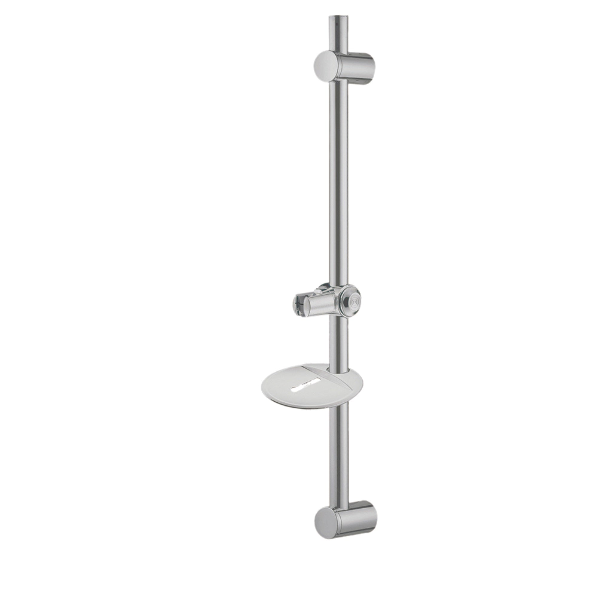 Kingston Brass Kx2528Sg 24'' Slide Bar With Soap Dish And Hand Shower Holder, Brushed Nickel