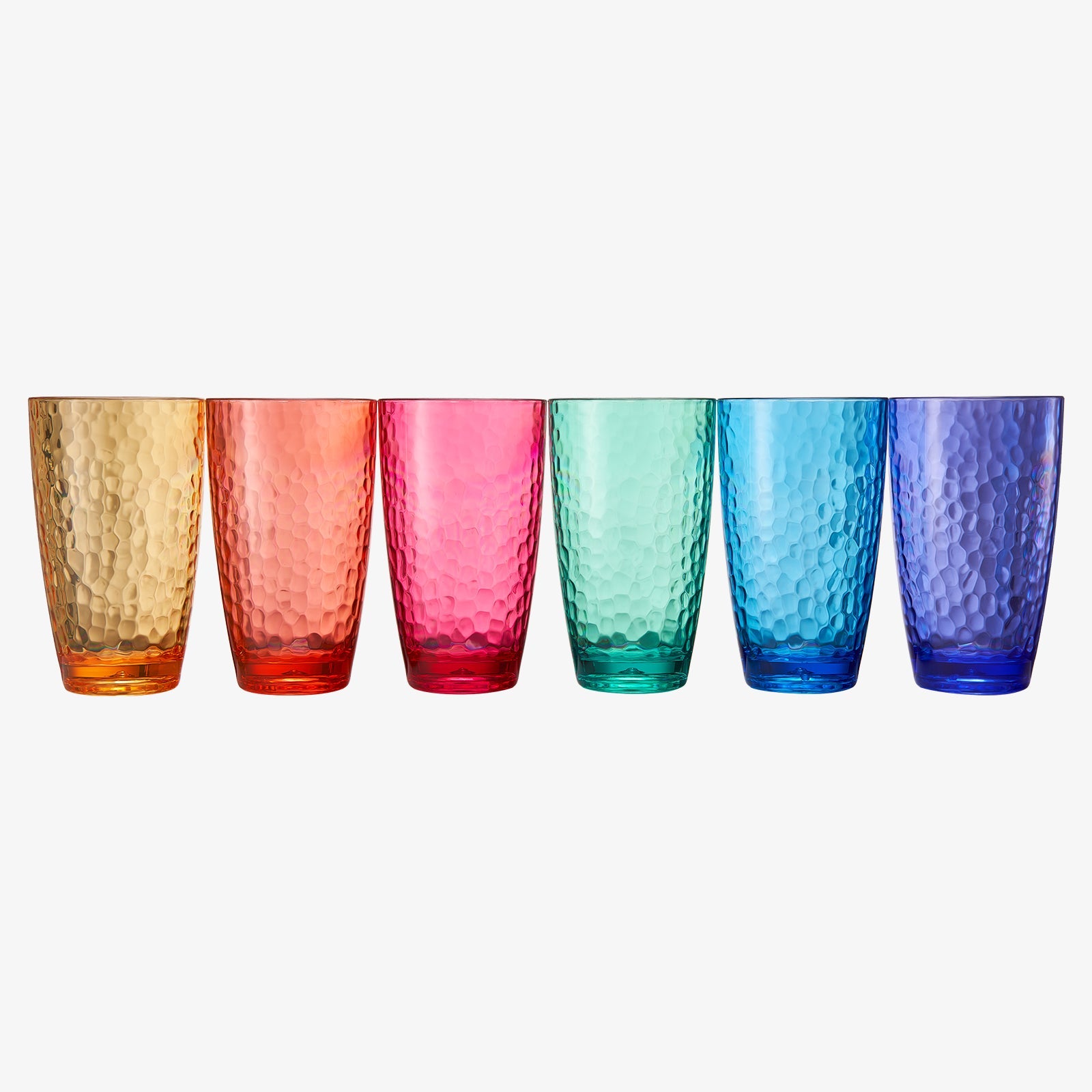 Madrid Acrylic Highball Glassware, Set of 6