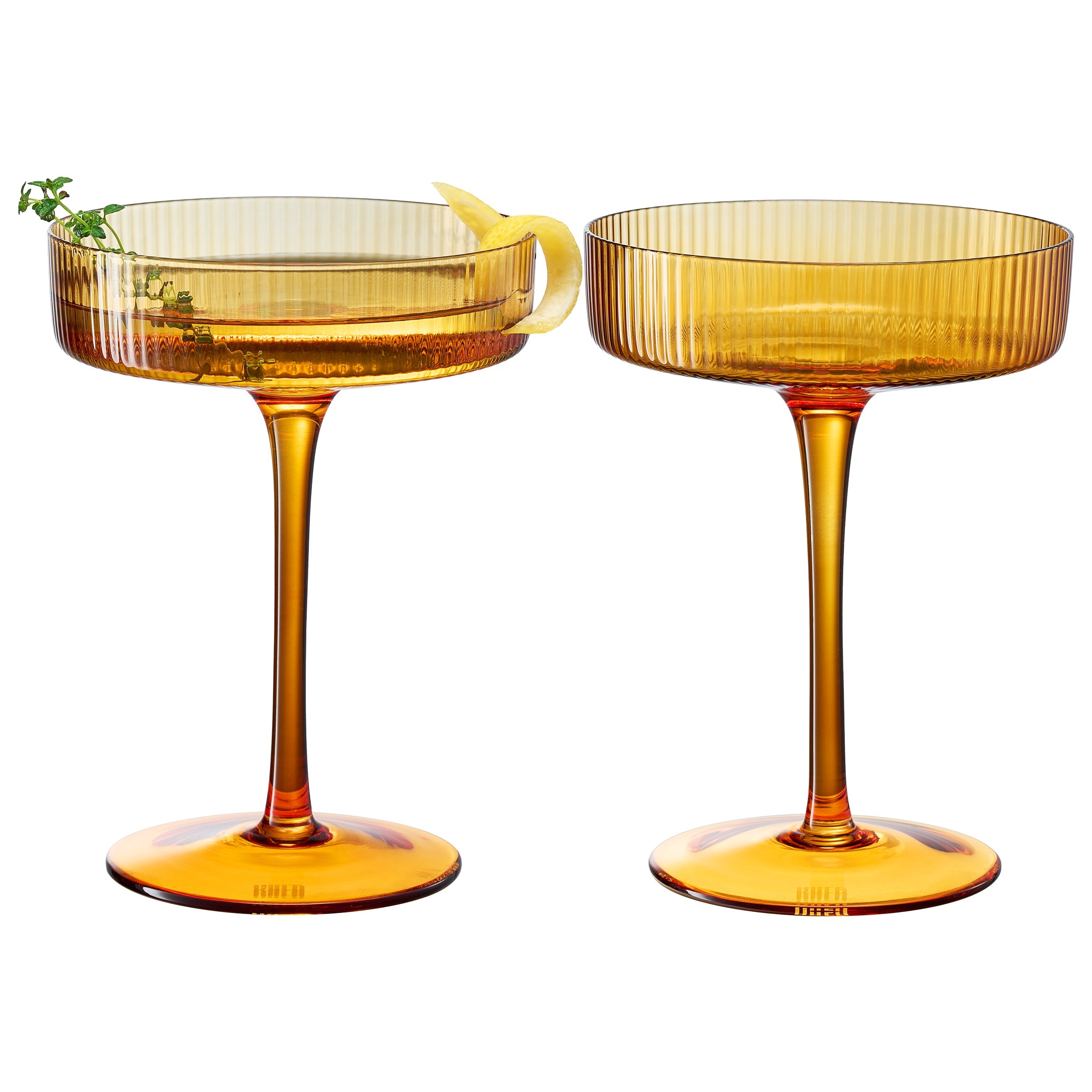 Como Champagne Coupe Cocktail Glassware, Set of 2
