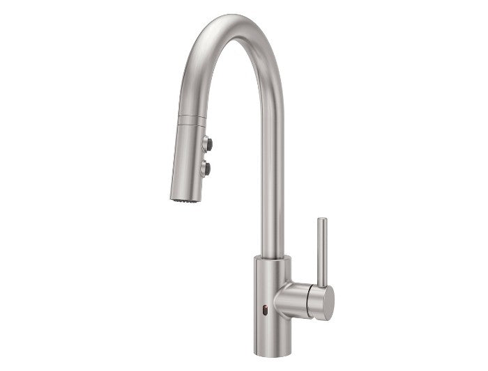 Pfister Stellen With React Single Handle PullDown Faucet Stainless Steel