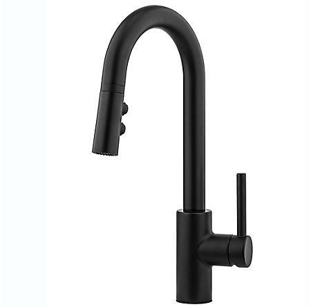 Pfister Single Handle PullDown Prep Kitchen Faucet Matte Black