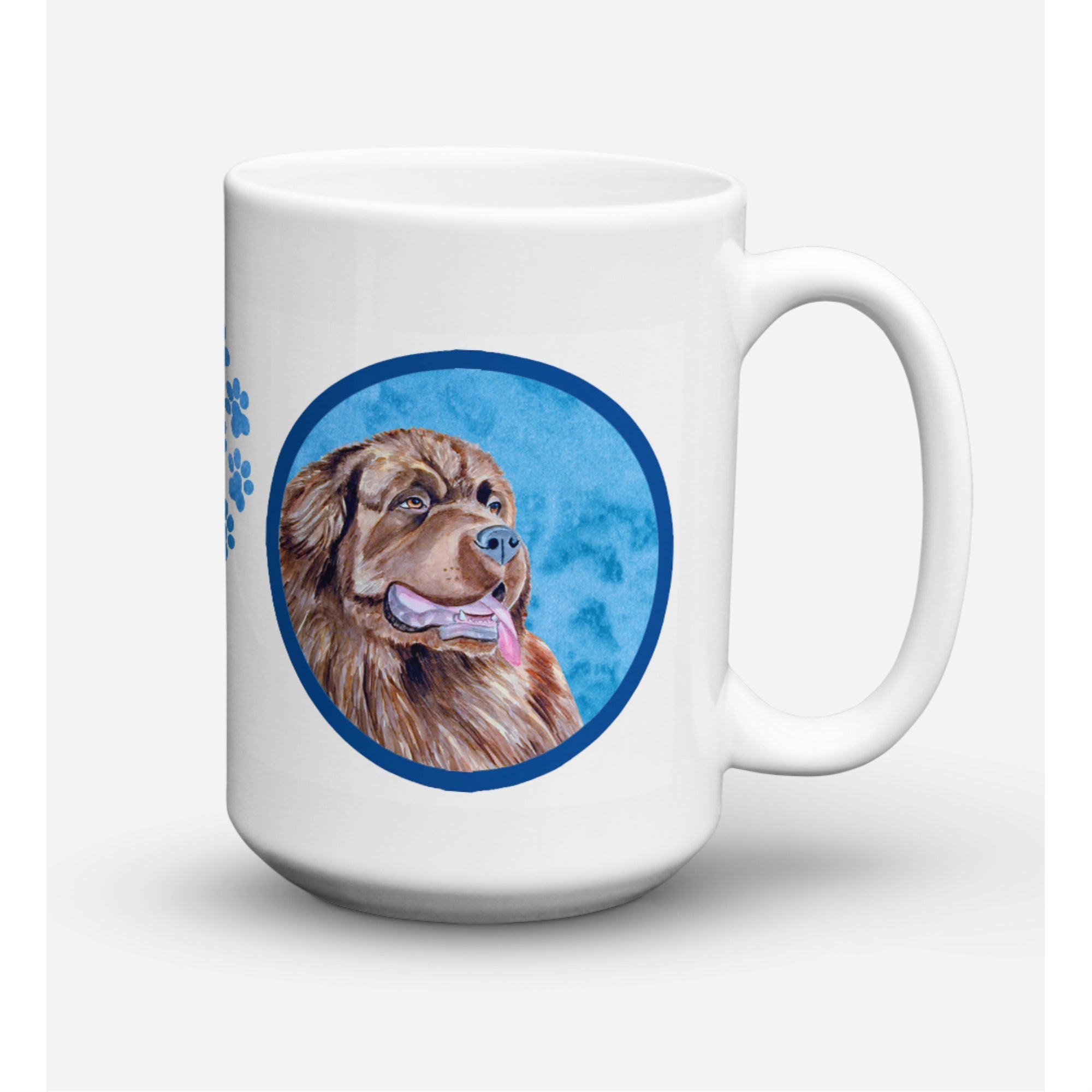 Carolines Treasures LH9354BUCM15 Newfoundland Microwavable Ceramic Coffee Mug 15 oz Multicolor