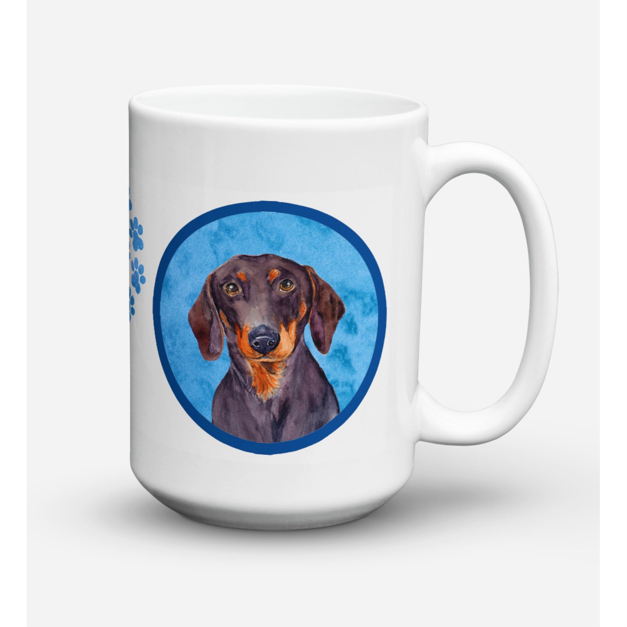 Carolines Treasures LH9358BUCM15 Dachshund Microwavable Ceramic Coffee Mug 15 oz Multicolor