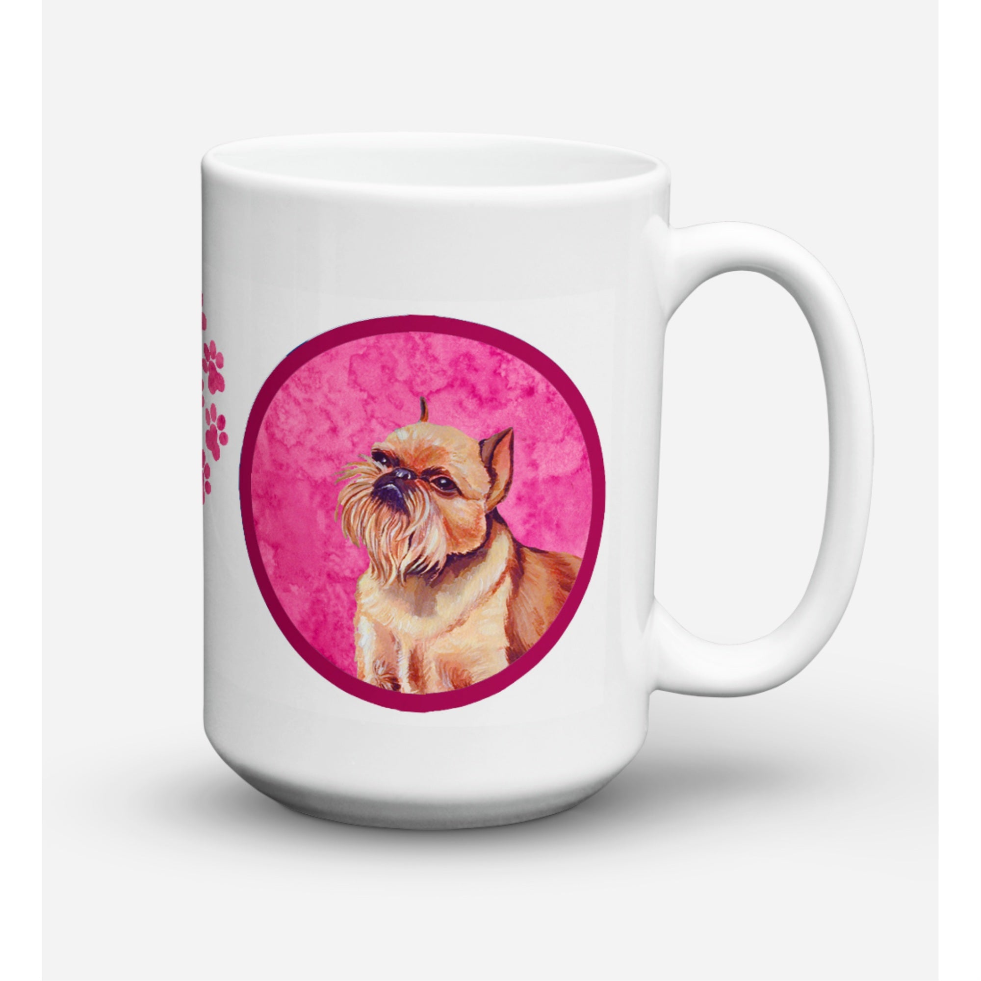 Carolines Treasures LH9359PKCM15 Brussels Griffon Microwavable Ceramic Coffee Mug 15 oz Multicolor