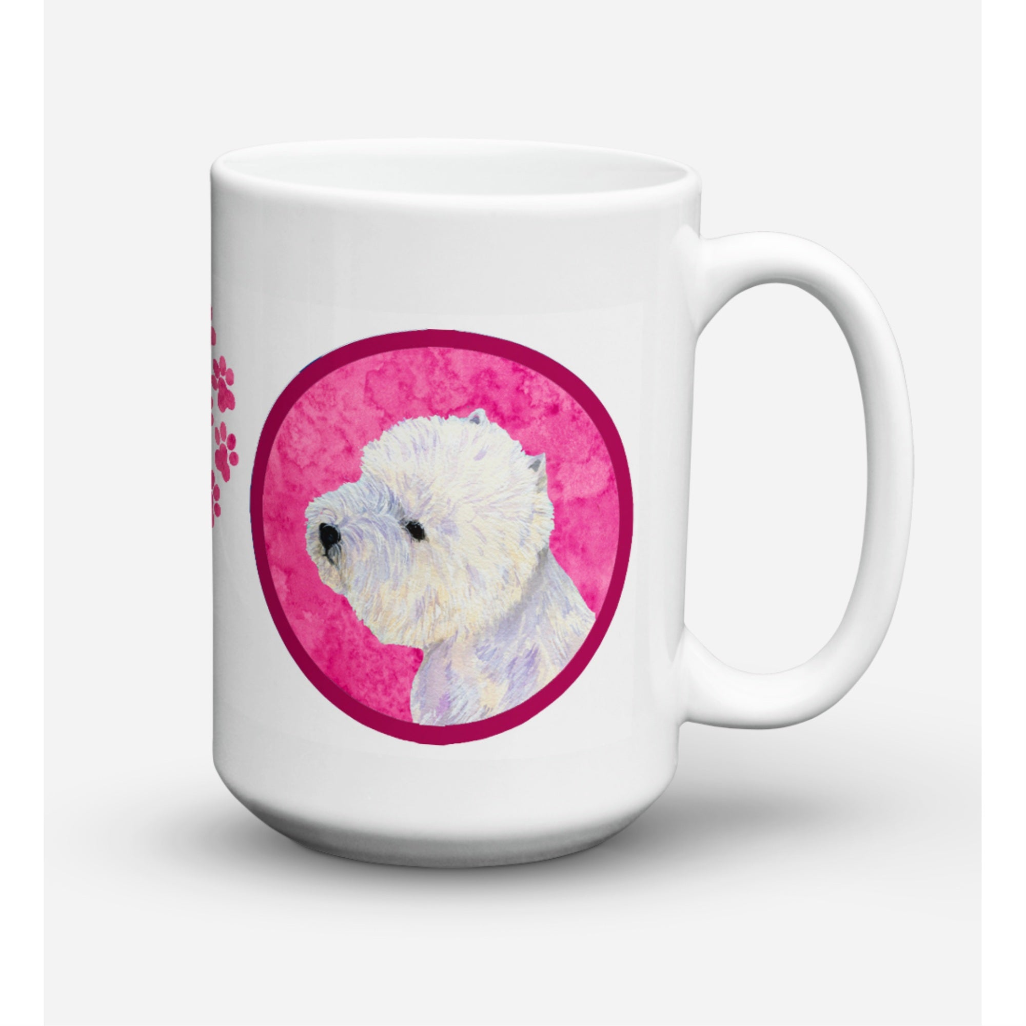 Carolines Treasures LH9360PKCM15 Westie Dishwasher Safe Microwavable Ceramic Coffee Mug 15 oz Multicolor