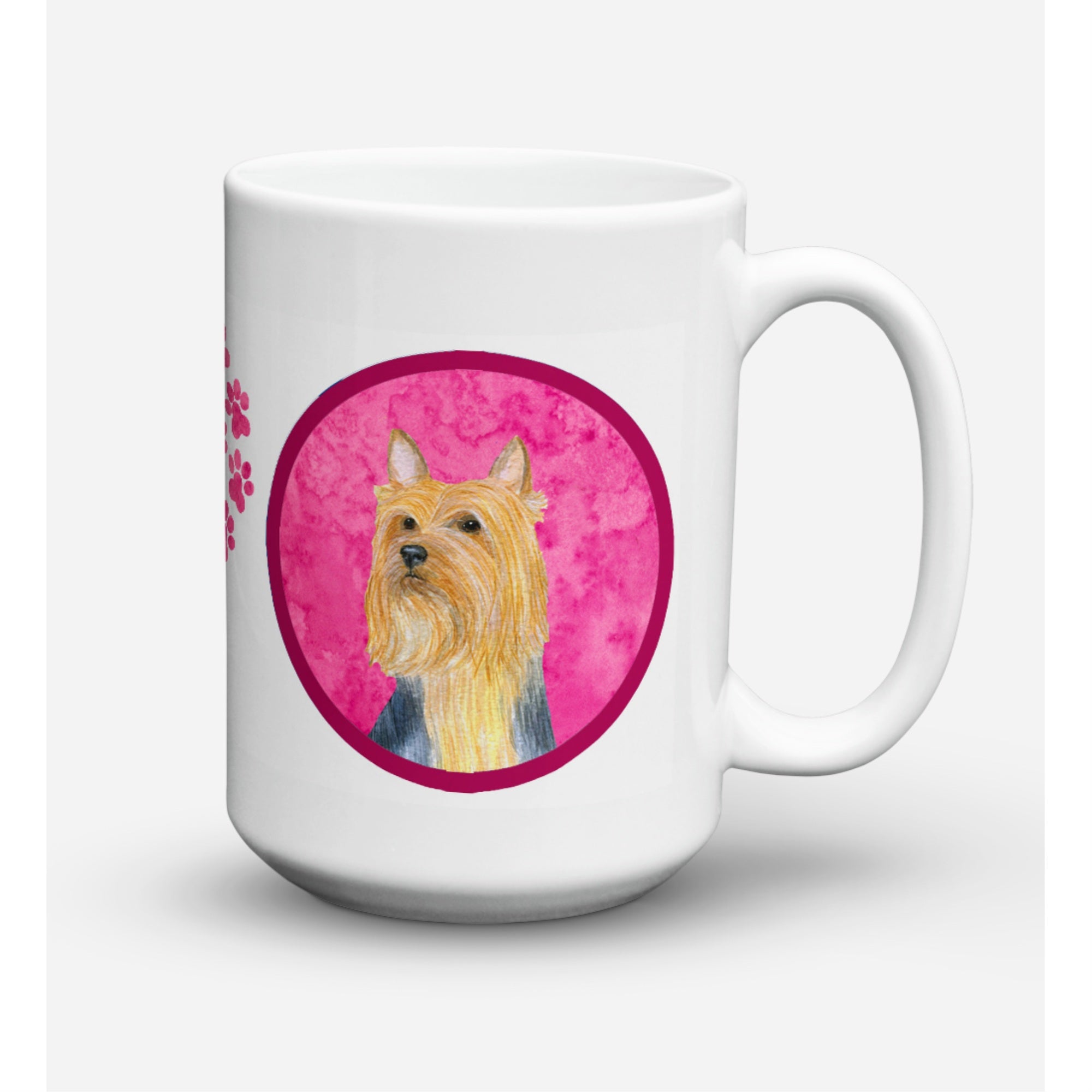 Carolines Treasures LH9361PKCM15 Silky Terrier Microwavable Ceramic Coffee Mug 15 oz Multicolor