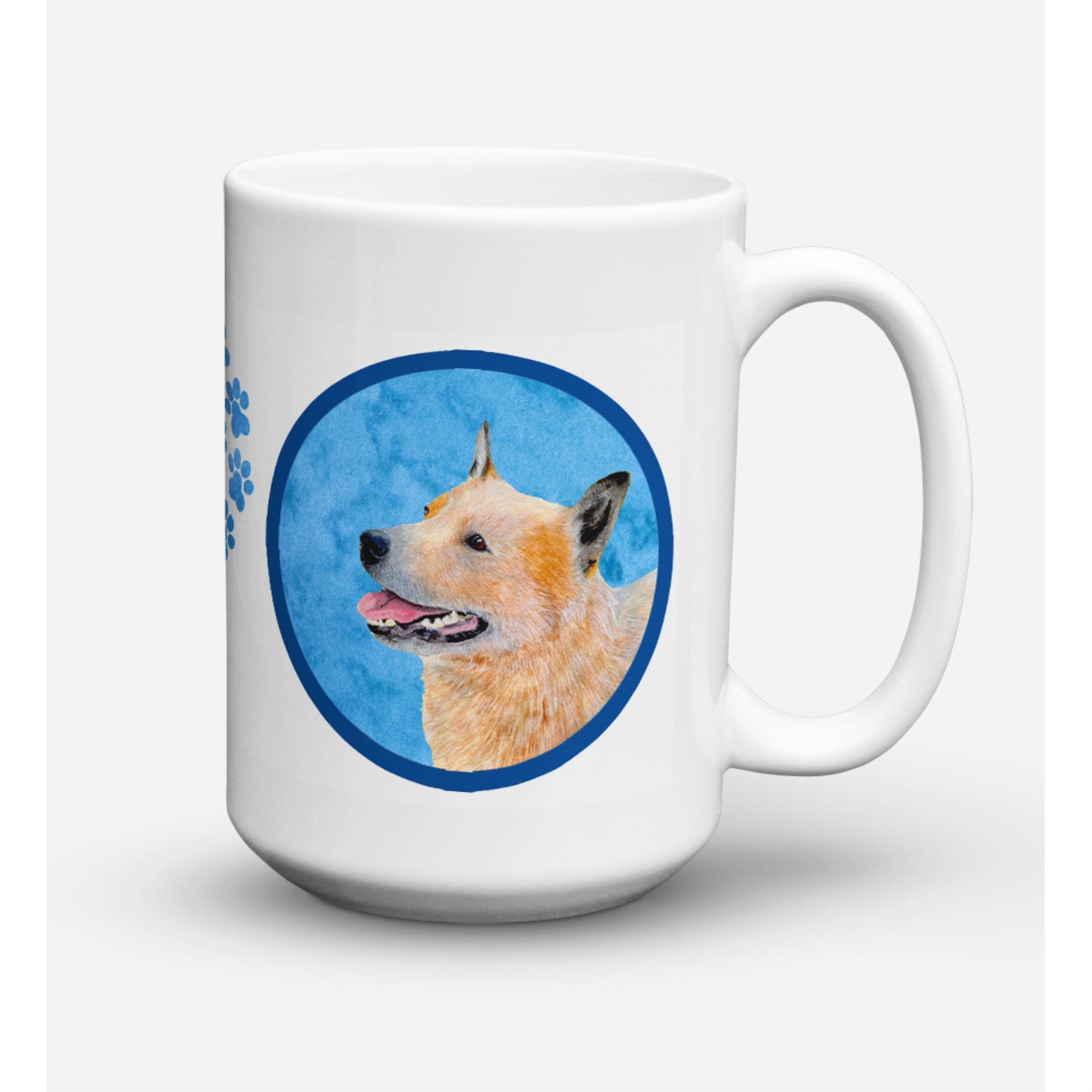 Carolines Treasures LH9362BUCM15 Australian Cattle Dog Microwavable Ceramic Coffee Mug 15 oz Multicolor