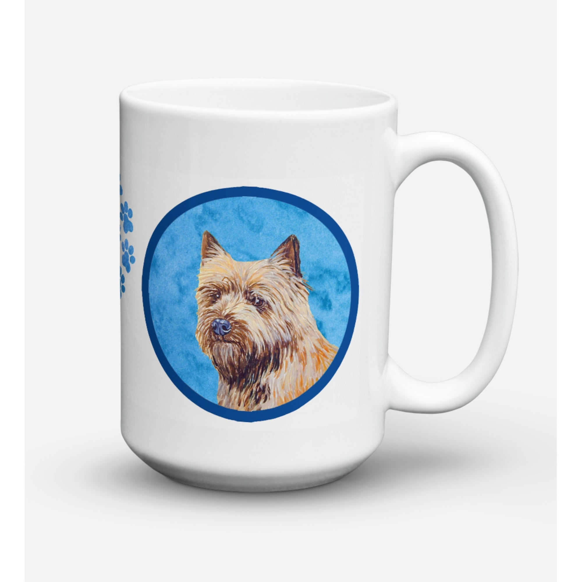 'Caroline's Treasures LH9365BU-CM15 Cairn Terrier Microwavable Ceramic Coffee Mug, 15 oz, Multicolor''