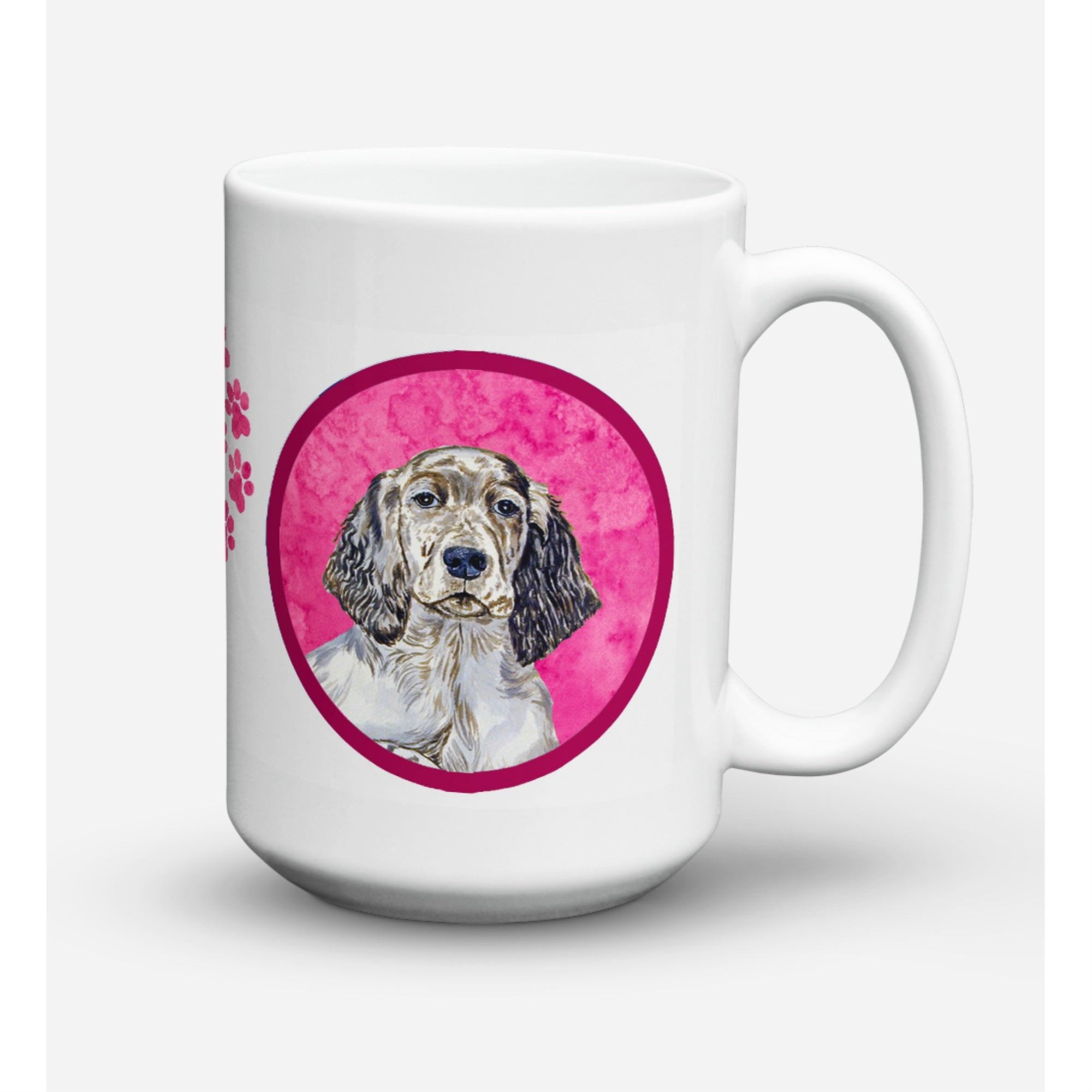 'Caroline's Treasures LH9367PK-CM15 English Setter Microwavable Ceramic Coffee Mug, 15 oz, Multicolor''