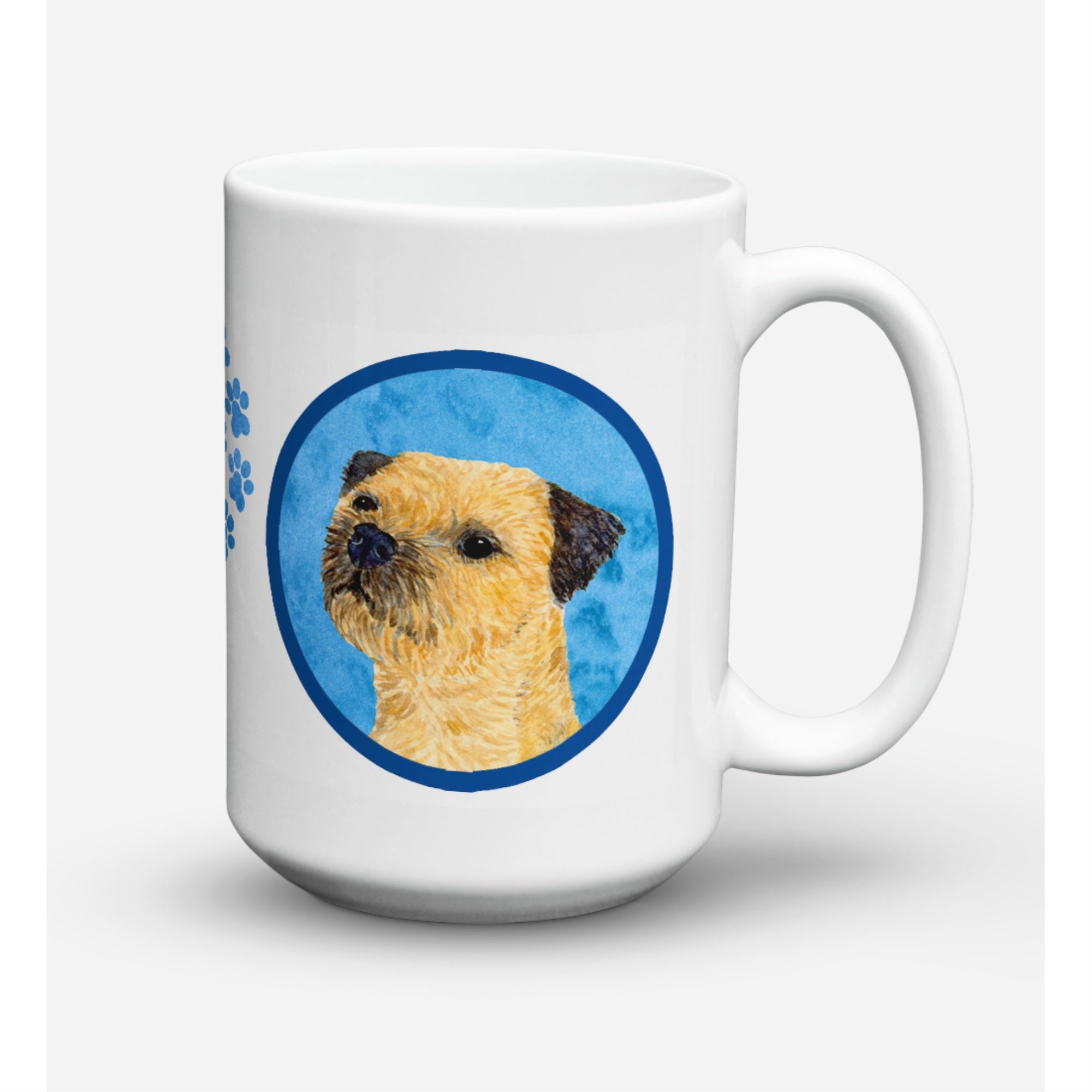 Carolines Treasures LH9368BUCM15 Border Terrier Microwavable Ceramic Coffee Mug 15 oz Multicolor