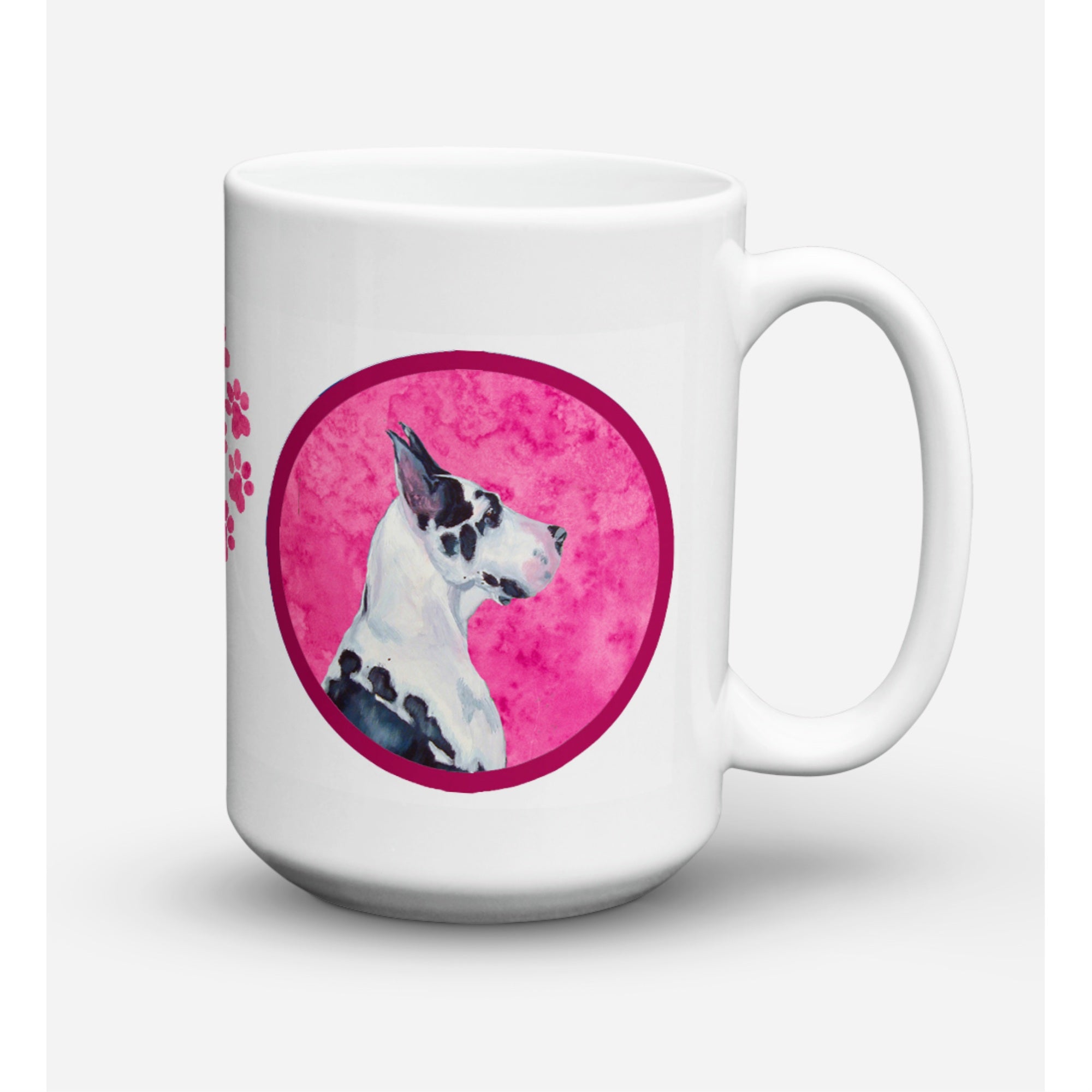 Carolines Treasures LH9371PKCM15 Great Dane Microwavable Ceramic Coffee Mug 15 oz Multicolor
