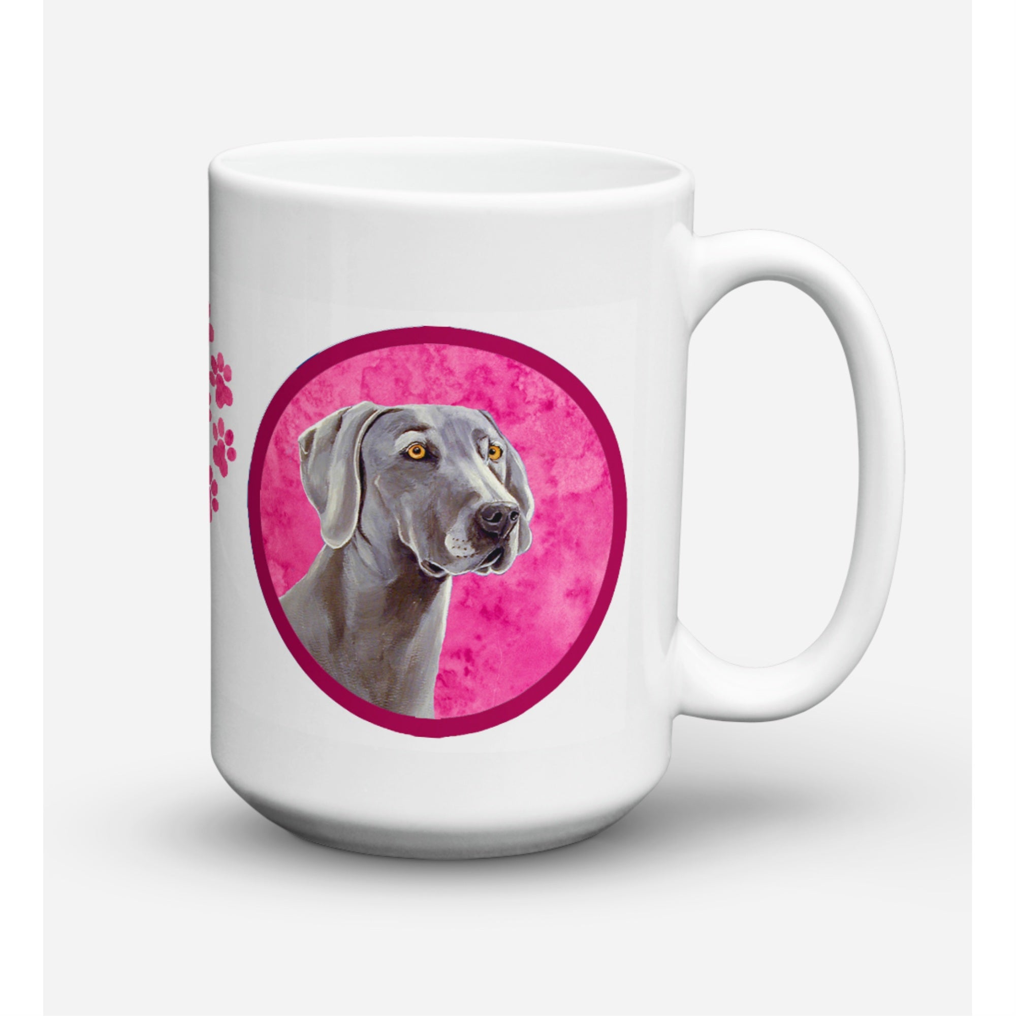 Carolines Treasures LH9386PKCM15 Weimaraner Microwavable Ceramic Coffee Mug 15 oz Multicolor
