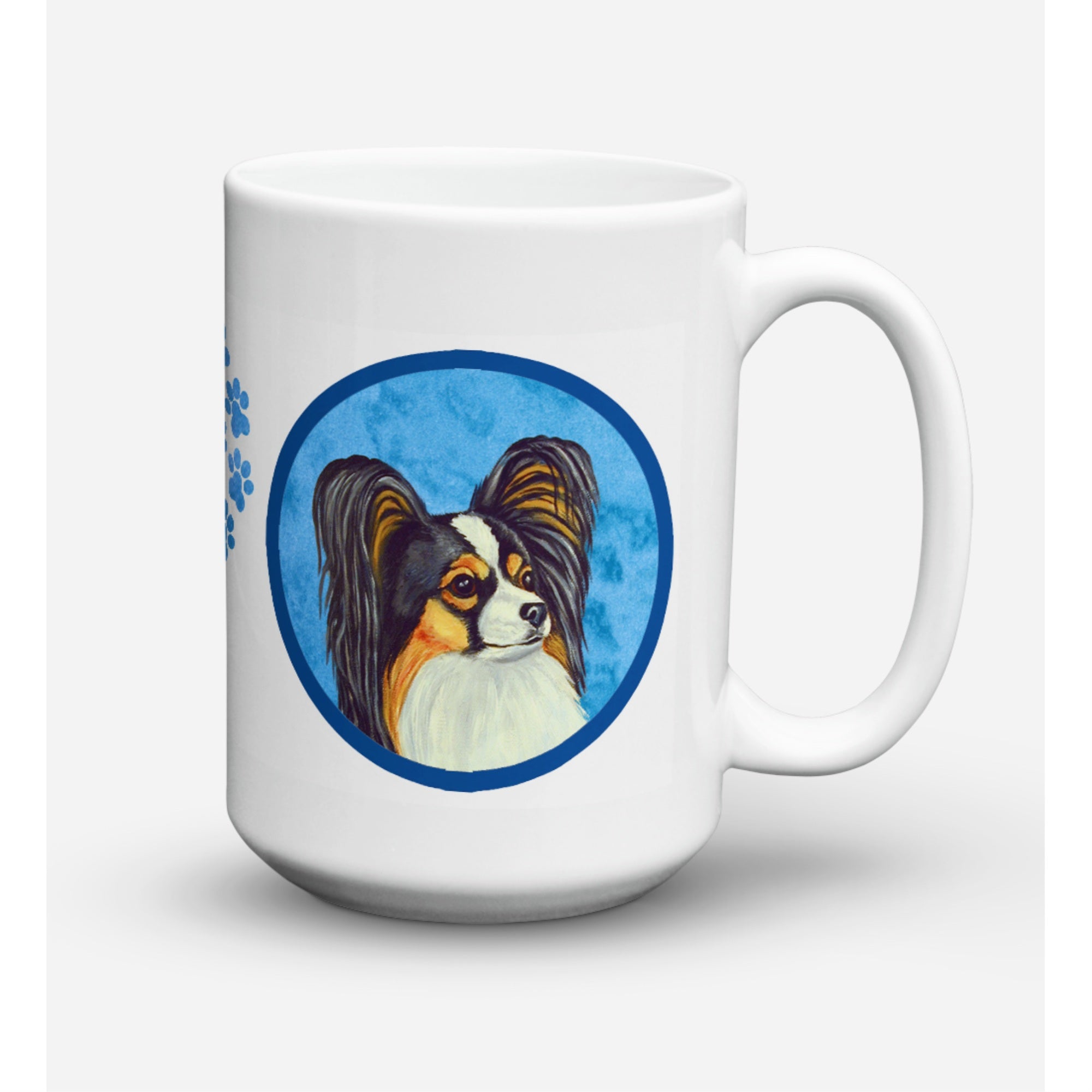 Carolines Treasures LH9390BUCM15 Papillion Microwavable Ceramic Coffee Mug 15 oz Multicolor