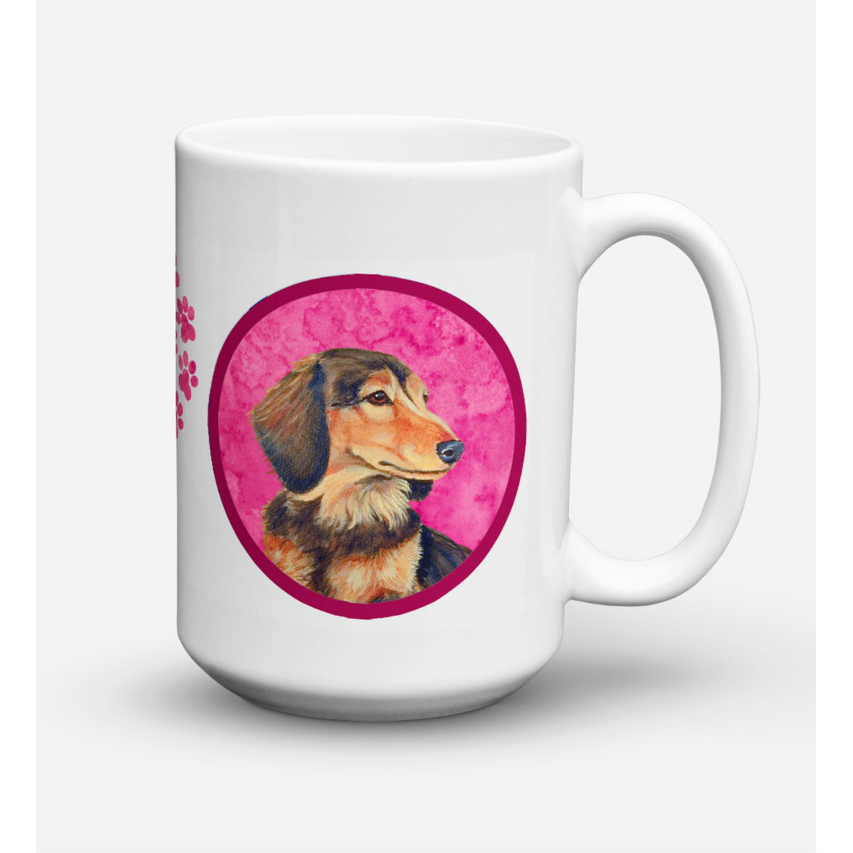 'Caroline's Treasures LH9391PK-CM15 Dachshund Microwavable Ceramic Coffee Mug, 15 oz, Multicolor''