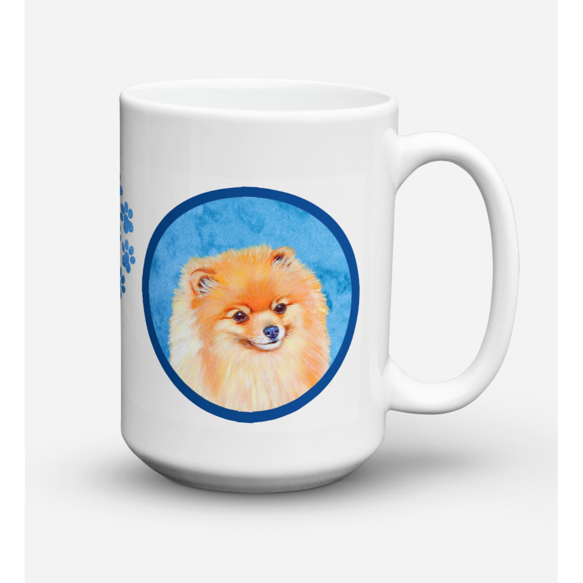 Carolines Treasures LH9395BUCM15 Pomeranian Microwavable Ceramic Coffee Mug 15 oz Multicolor