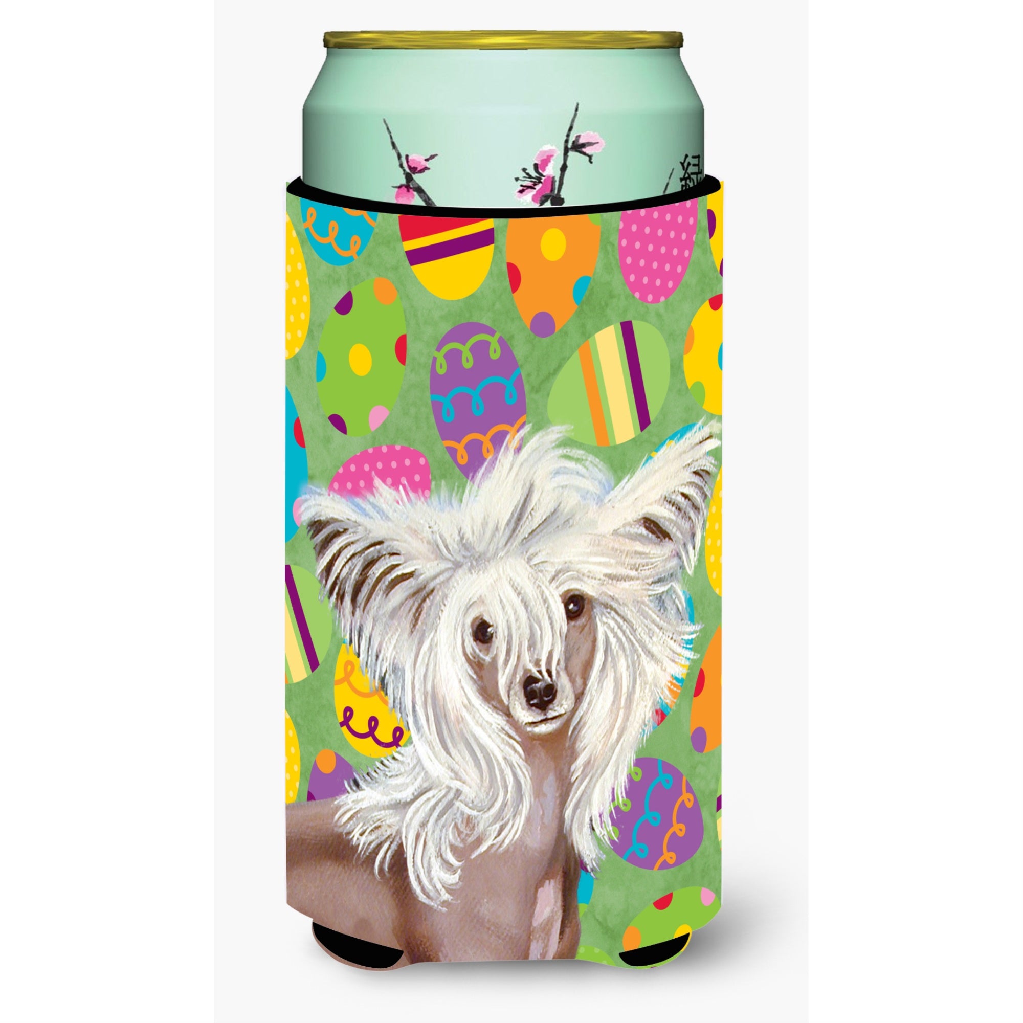 Chinese Crested Easter Eggtravaganza  Tall Boy Beverage Insulator Beverage Insulator Hugger