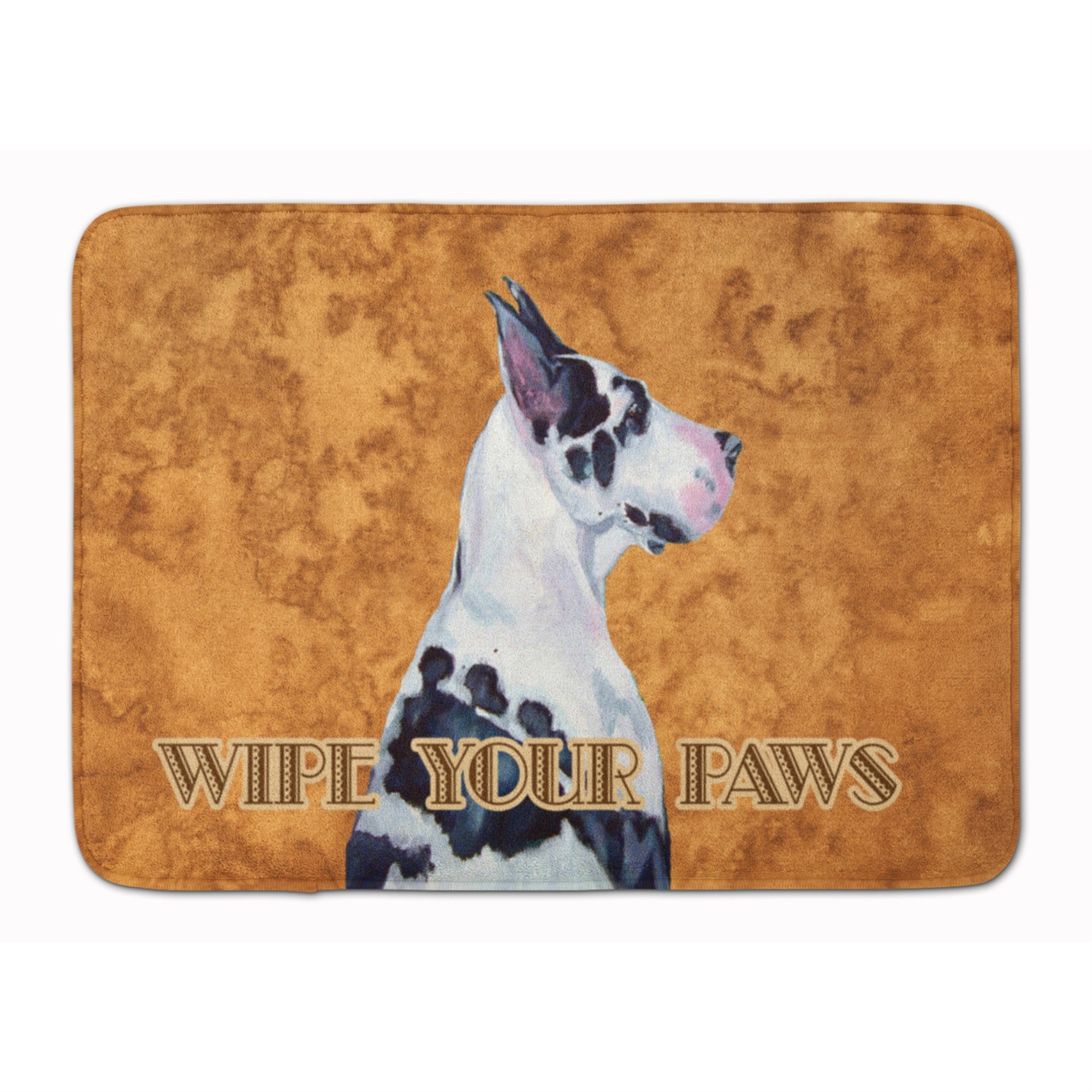 'Caroline'S Treasures Harlequin Dane Wipe Your Paws Floor Mat, 19'''' X 27'''', Multicolor''
