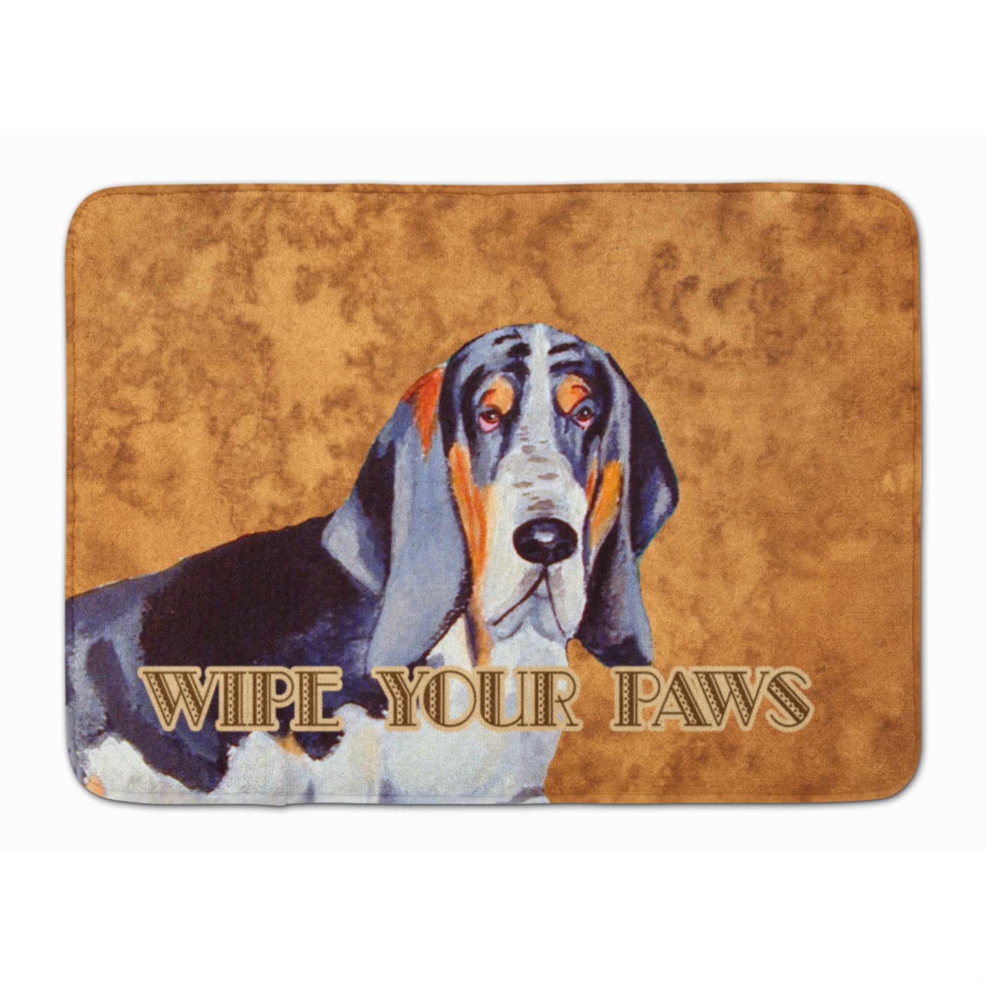 'Caroline'S Treasures Basset Hound Wipe Your Paws Floor Mat, 19'''' X 27'''', Multicolor''