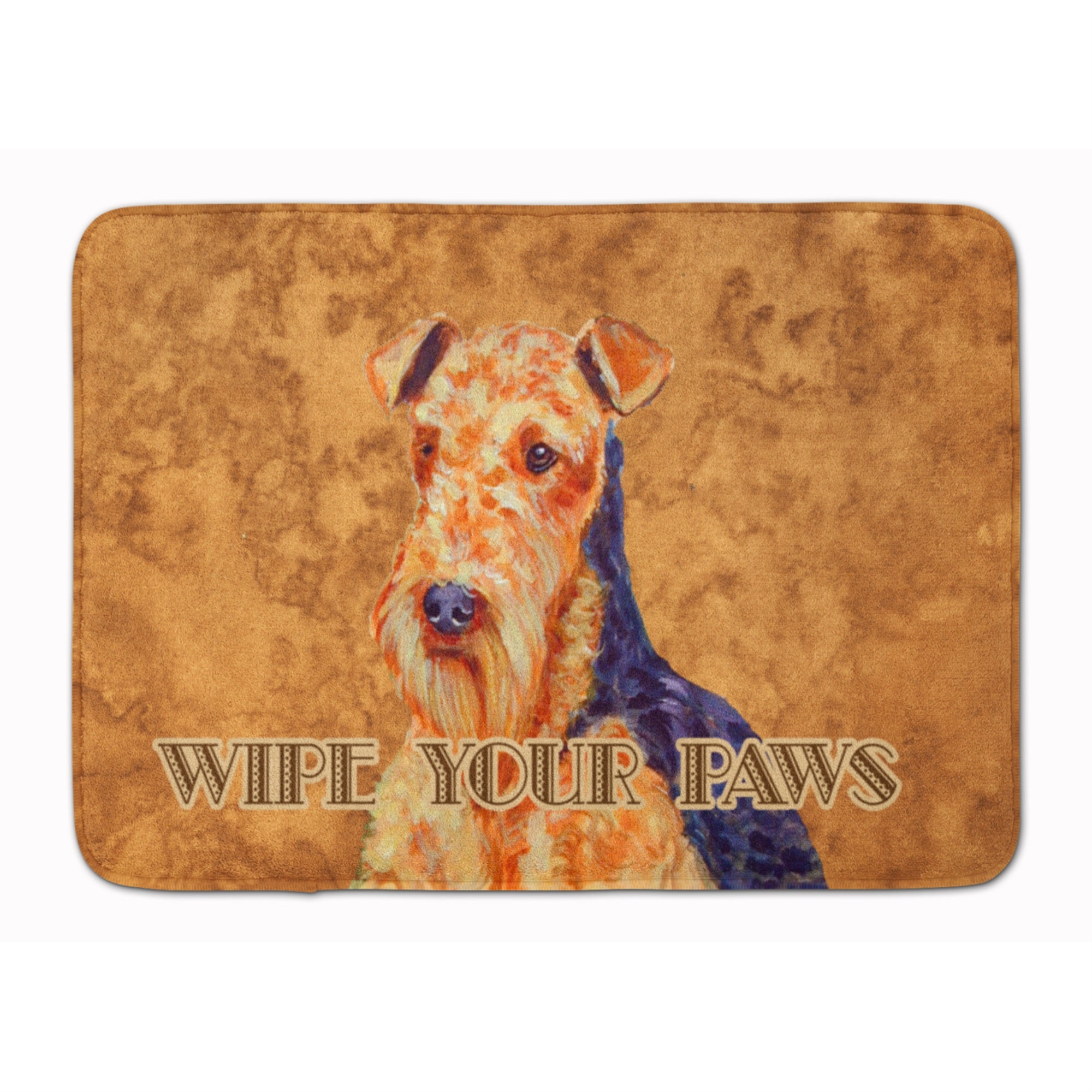 'Caroline'S Treasures Airedale Wipe Your Paws Floor Mat, 19'''' X 27'''', Multicolor''