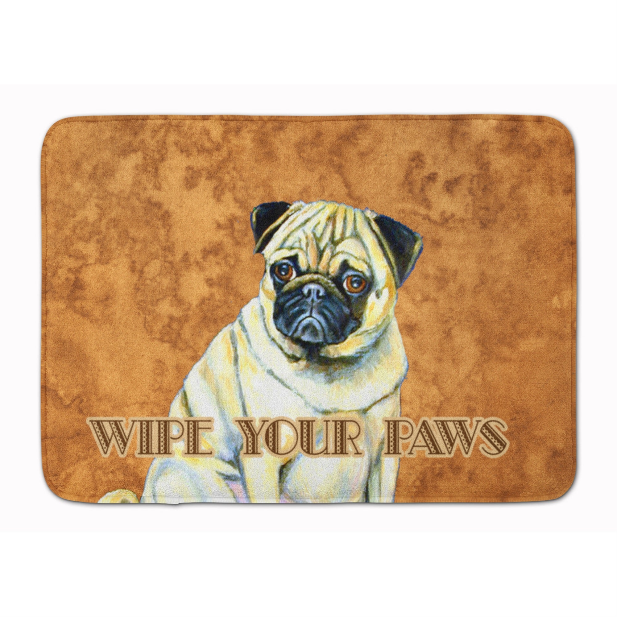 'Caroline'S Treasures Fawn Pug Wipe Your Paws Floor Mat, 19'''' X 27'''', Multicolor''