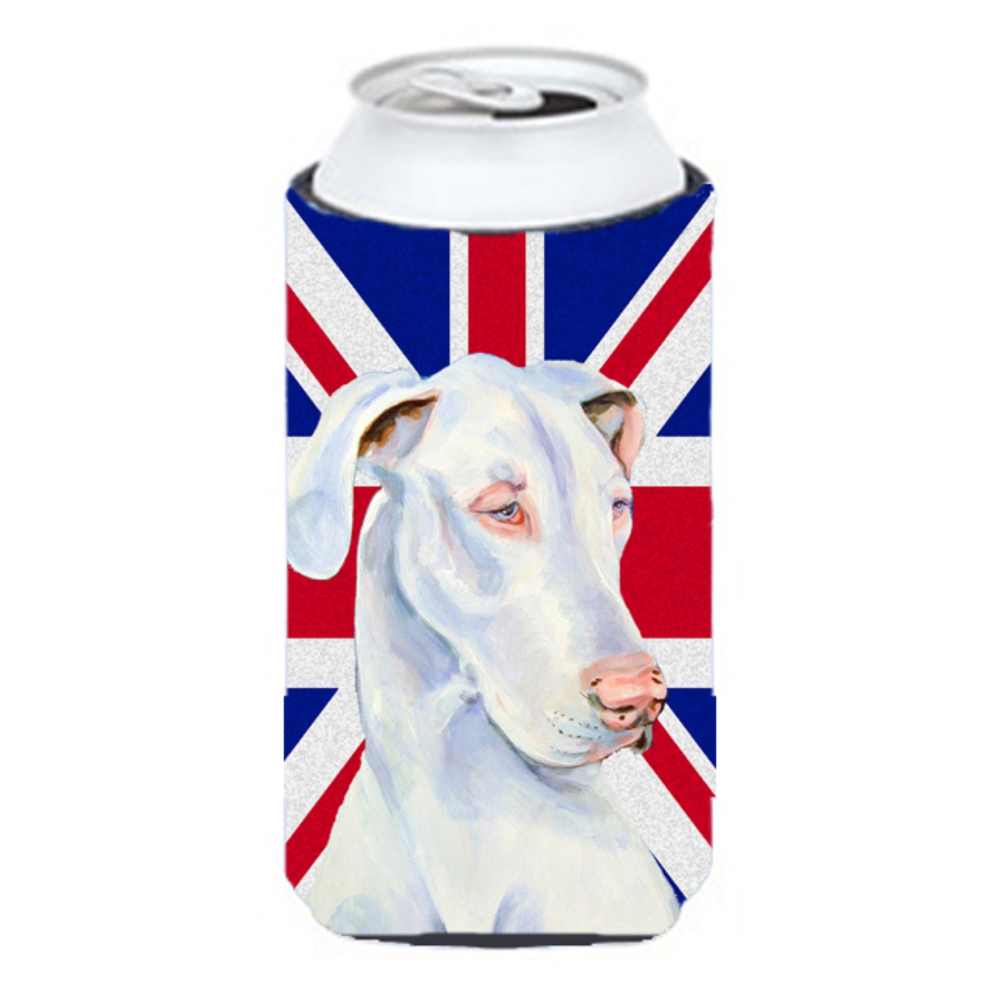 Great Dane With English Union Jack British Flag Tall Boy Beverage Insulator Hugger Lh9465Tbc